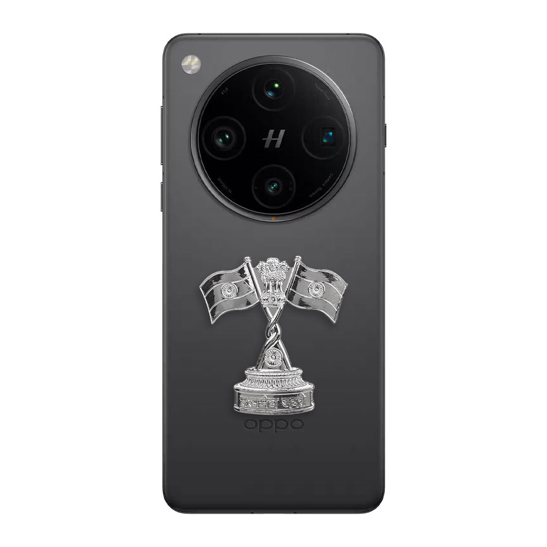 OPPO Find X8 Pro 5G Compatible Satyamev Jayate 3D Metal Emblem Sticker