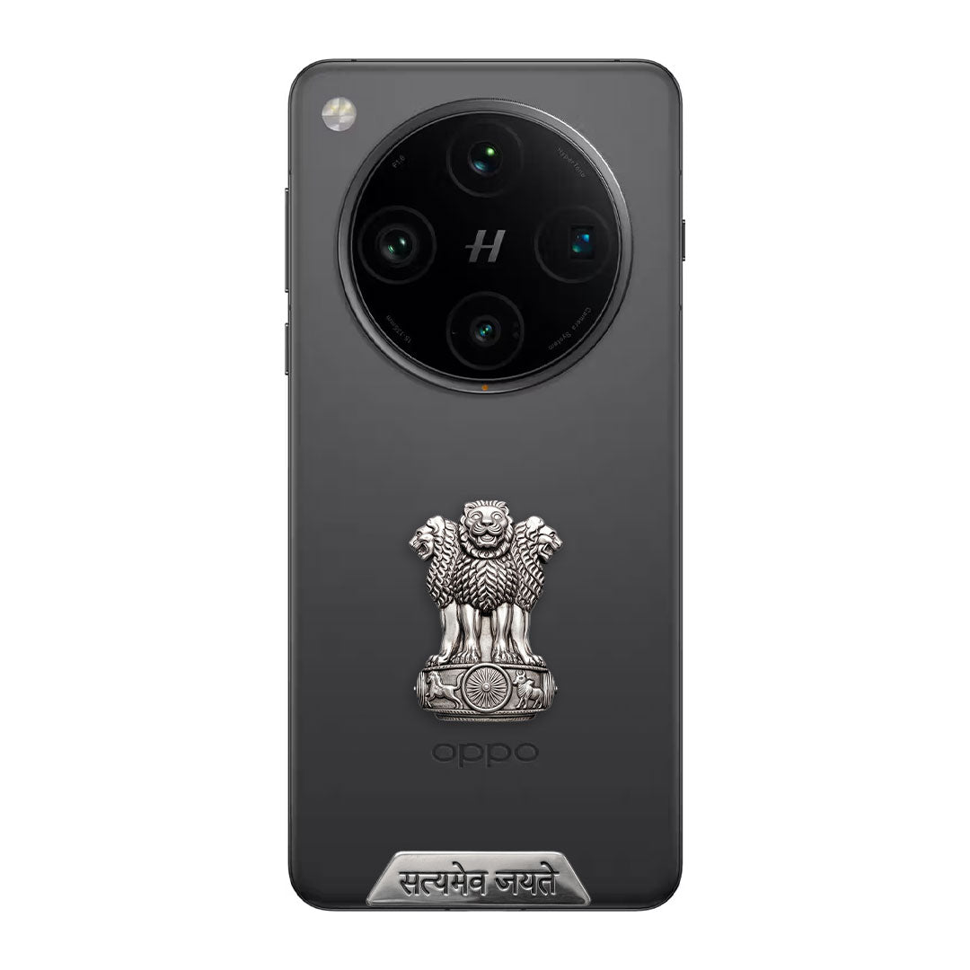 OPPO Find X8 Pro 5G Compatible Satyamev Jayate 3D Metal Emblem Sticker