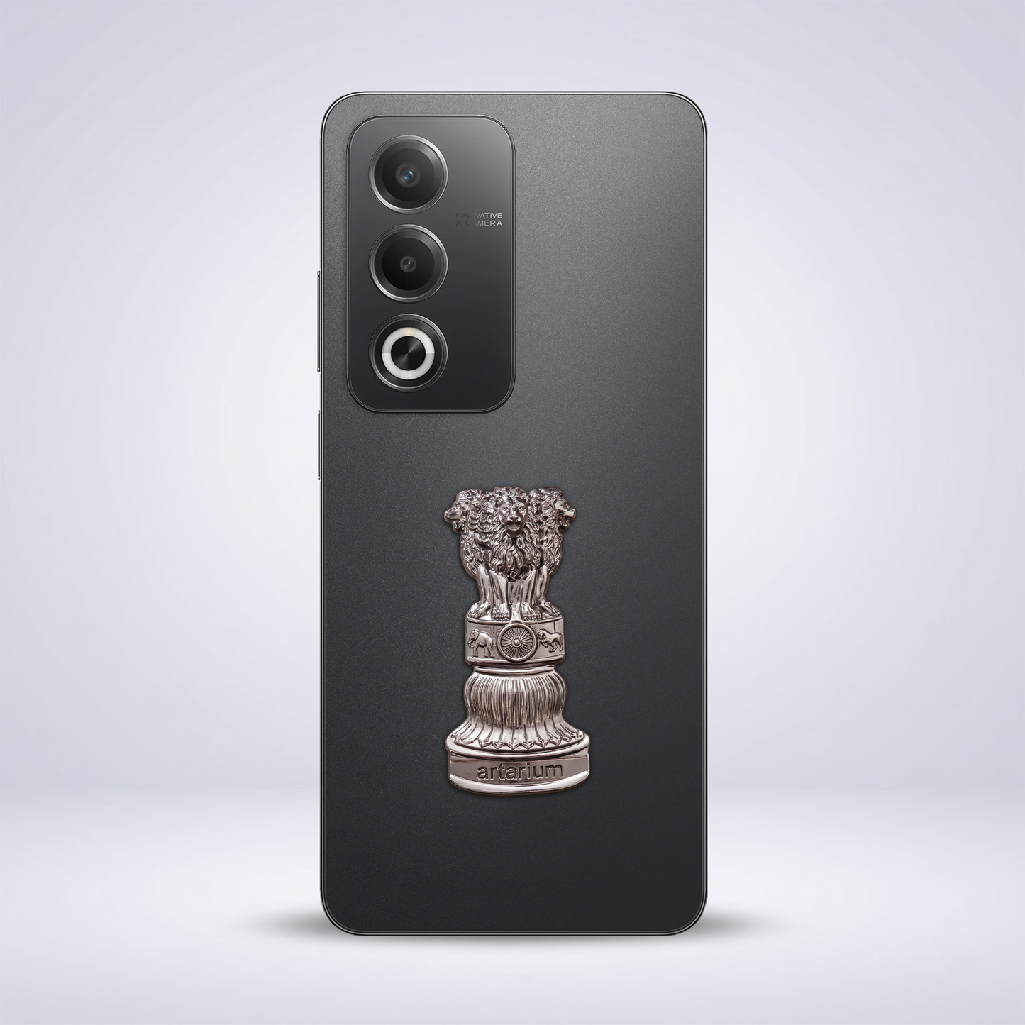 Oppo A3 Pro 5G Compatible Satyamev Jayate 3D Metal Emblem Sticker