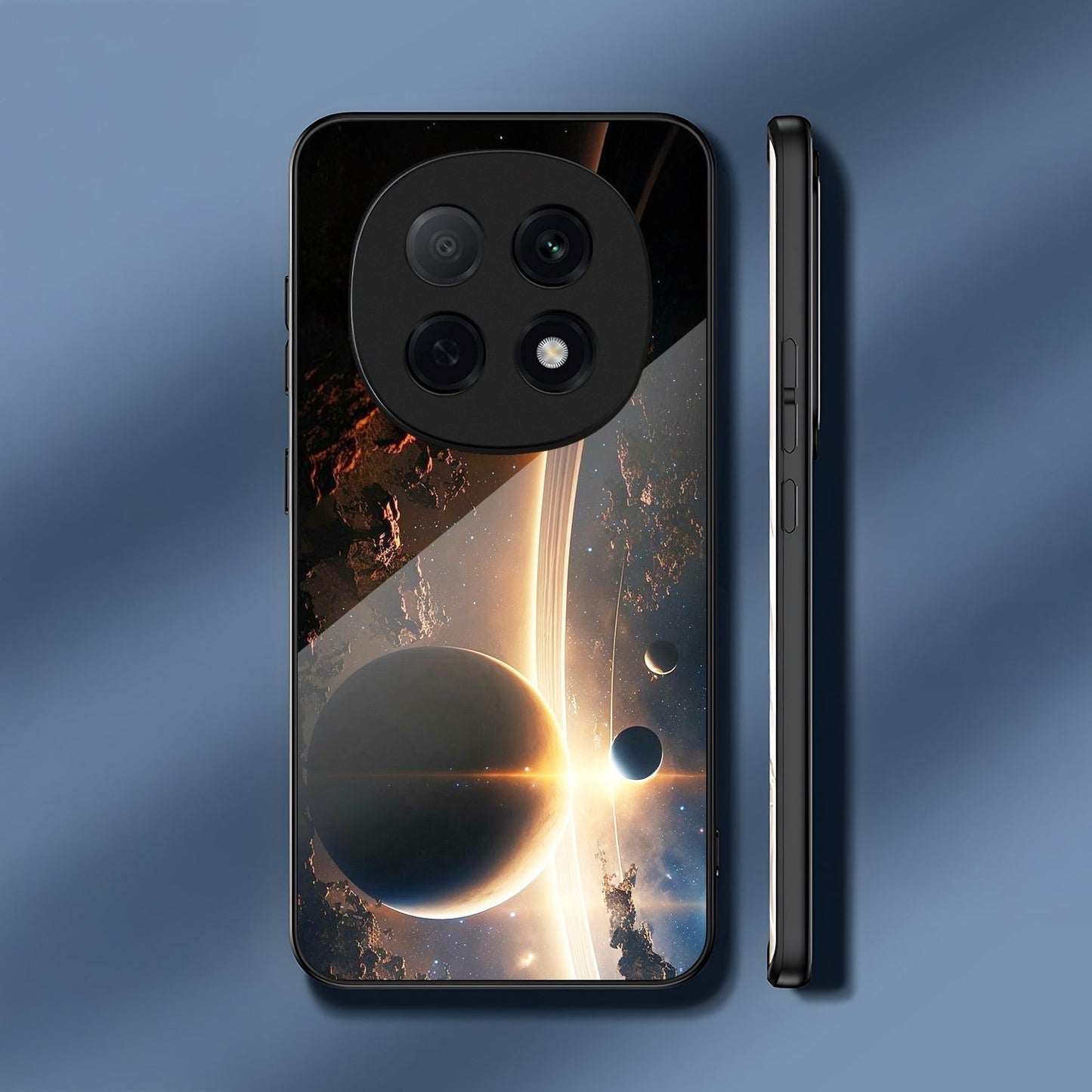 OPPO F29 Pro 5G Premium Acrylic Shockproof Glass Back Case (Orbit Horizon)