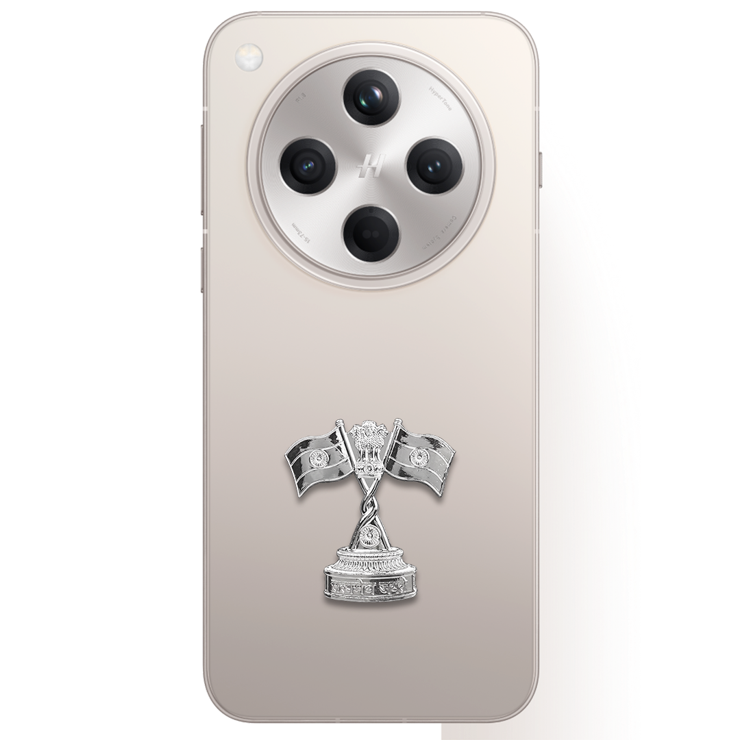 OPPO Find X8 5G Compatible Satyamev Jayate 3D Metal Emblem Sticker