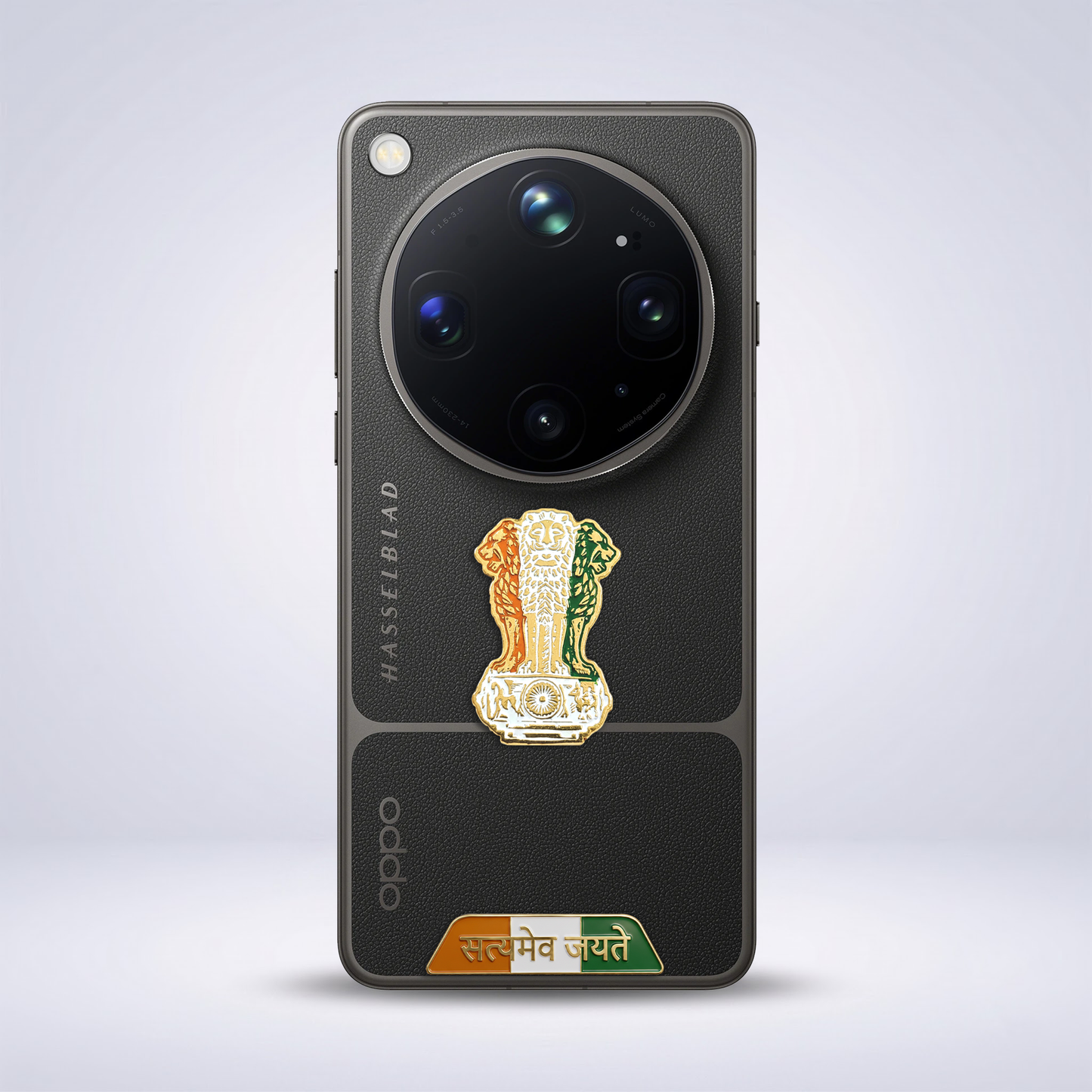 OPPO Find X9 Ultra 5G Compatible Satyamev Jayate 3D Metal Emblem Sticker