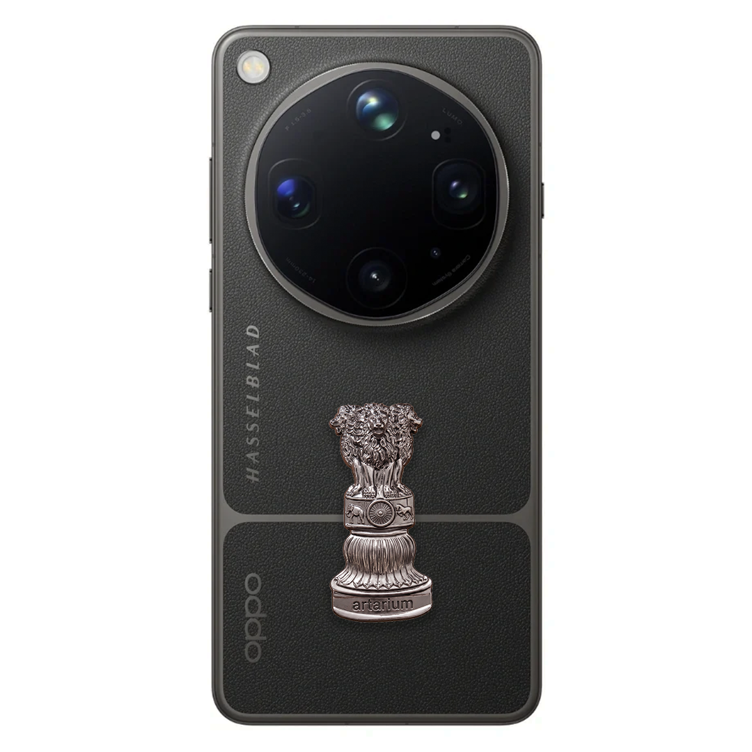 OPPO Find X9 Ultra 5G Compatible Satyamev Jayate 3D Metal Emblem Sticker
