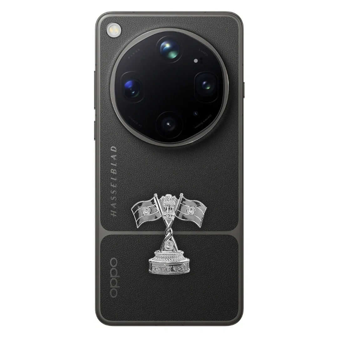 OPPO Find X9 Ultra 5G Compatible Satyamev Jayate 3D Metal Emblem Sticker
