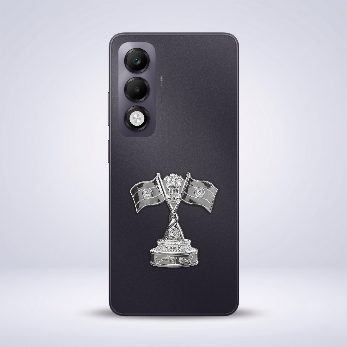 Oppo K13x 5G Compatible Satyamev Jayate 3D Metal Emblem Sticker