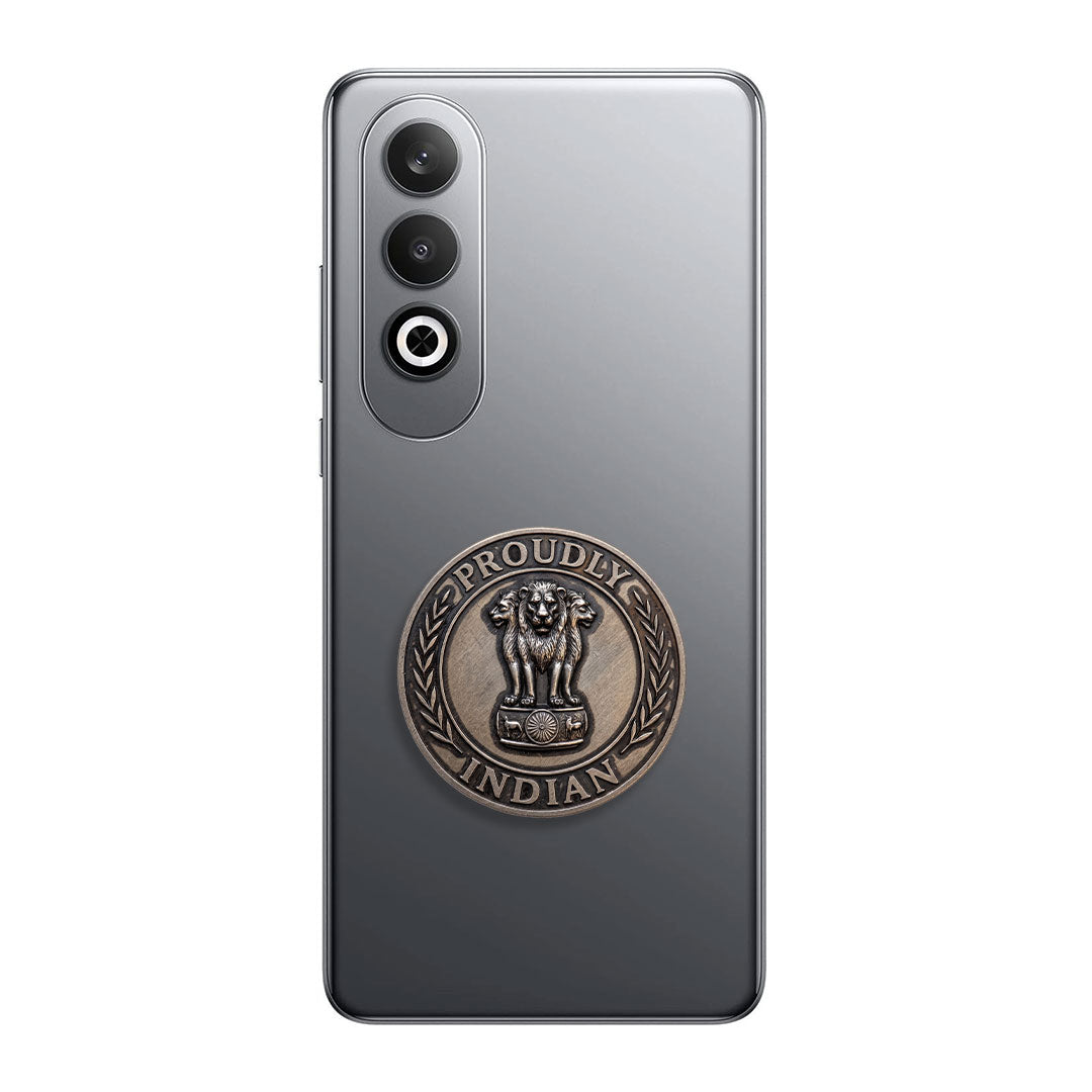One Plus Nord CE4 5G Compatible Satyamev Jayate 3D Metal Emblem Sticker