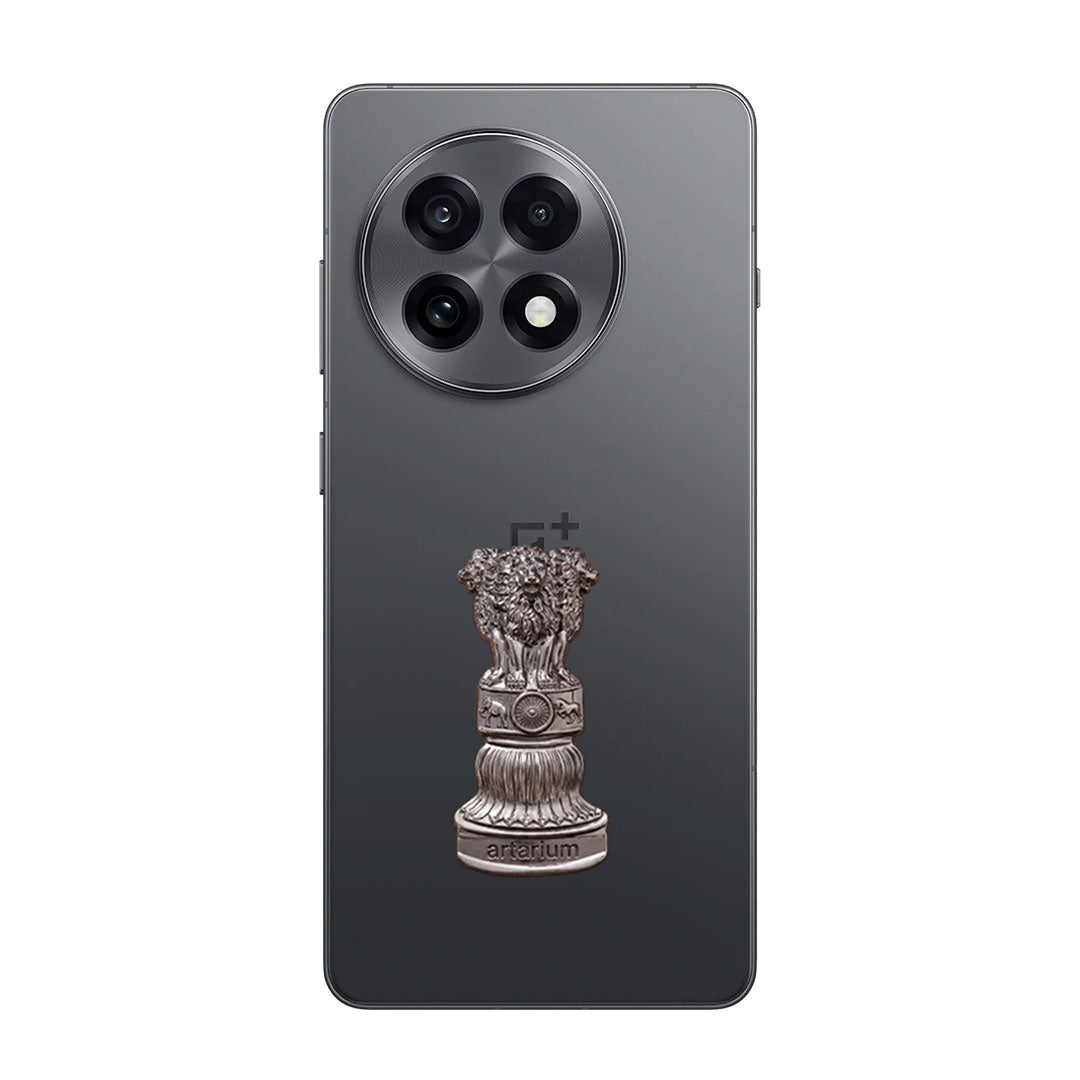 OnePlus 13R 5G Compatible Satyamev Jayate 3D Metal Emblem Sticker