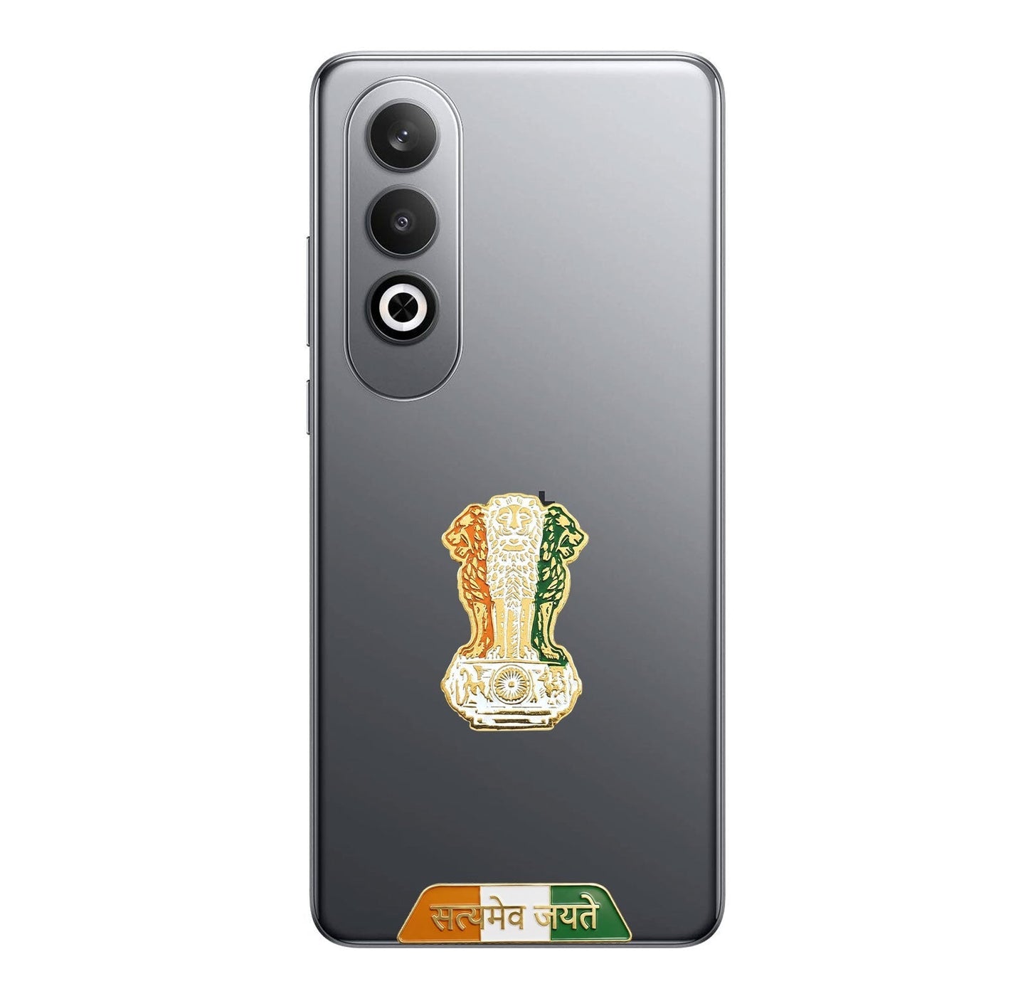 One Plus Nord CE4 5G Compatible Satyamev Jayate 3D Metal Emblem Sticker