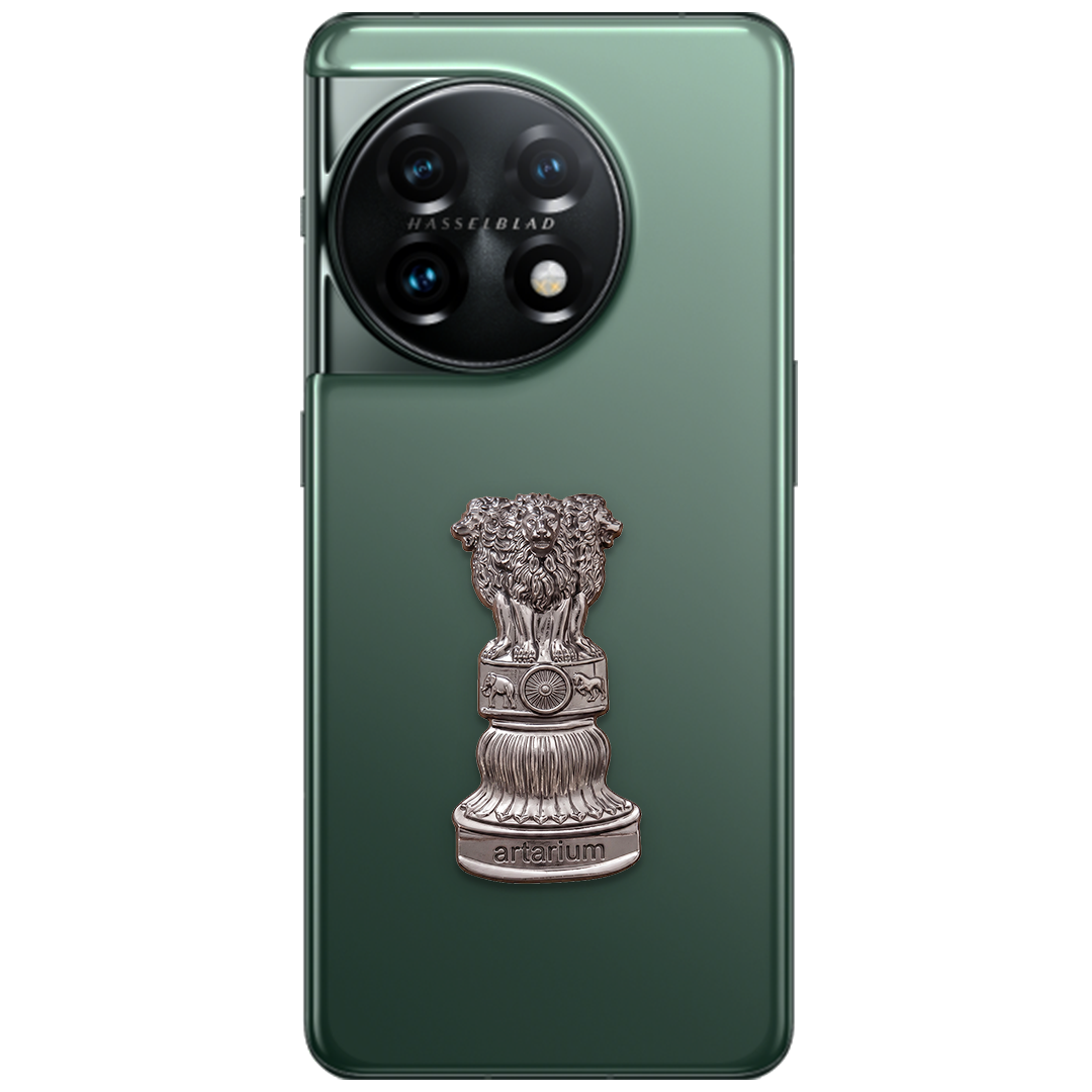 Oneplus 11 5G Compatible Satyamev Jayate 3D Metal Emblem Sticker