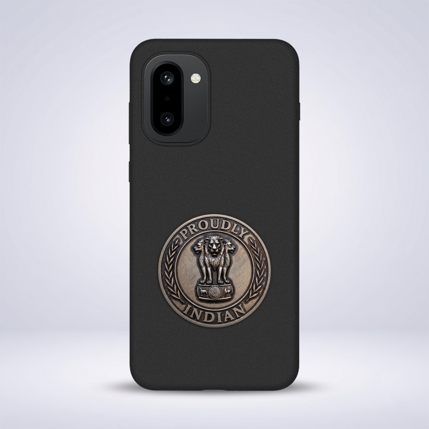 OnePlus 15R 5G Compatible Satyamev Jayate 3D Metal Emblem Sticker