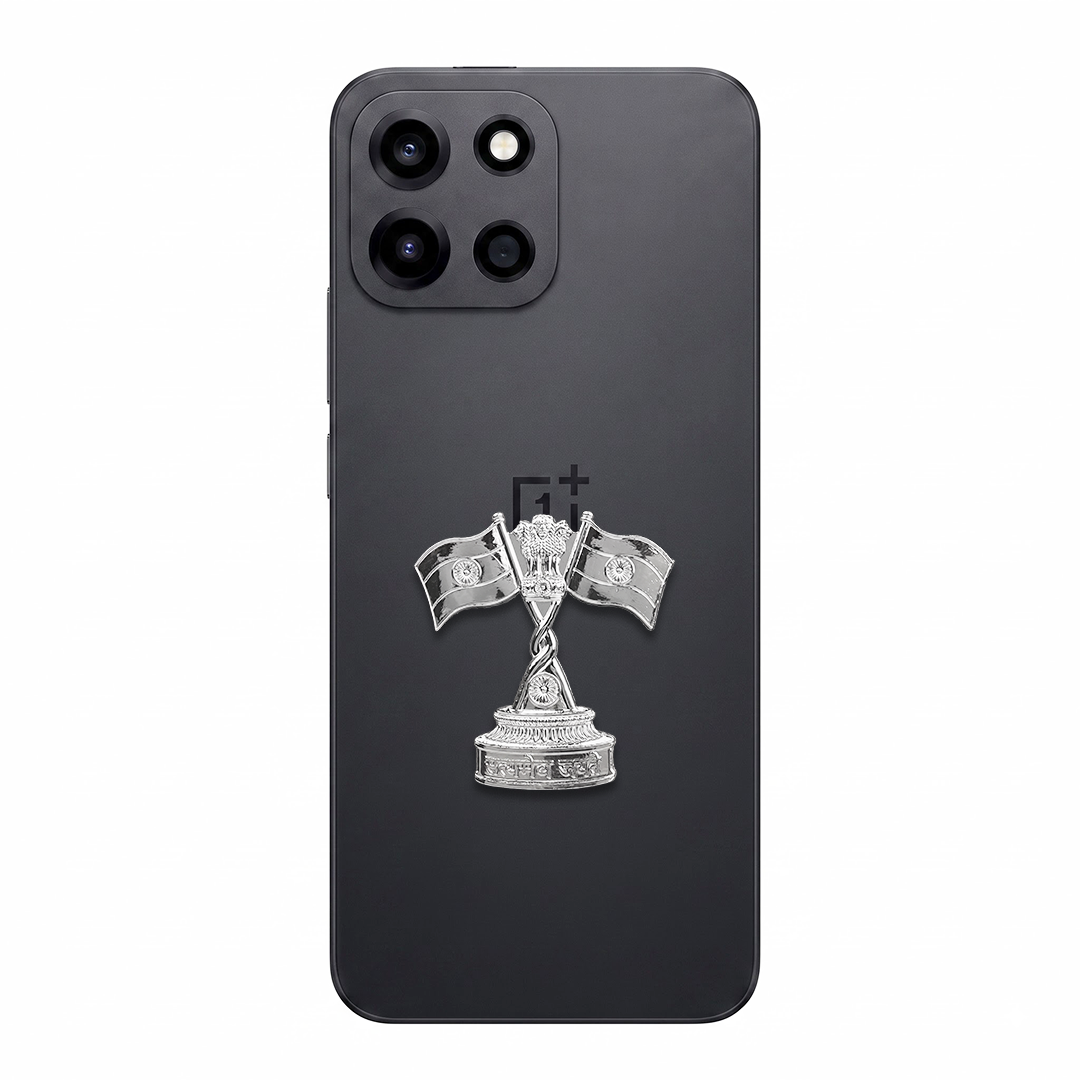 OnePlus Nord 6 5G Compatible Satyamev Jayate 3D Metal Emblem Sticker