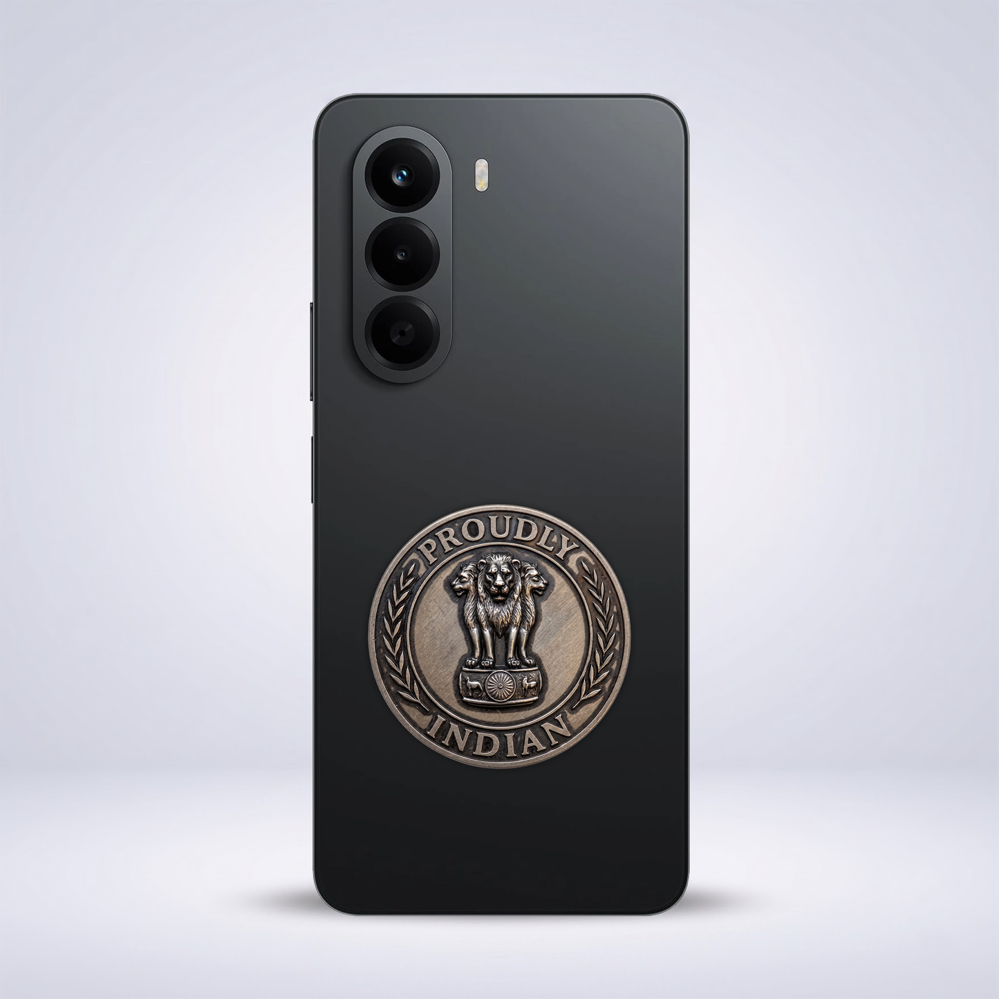 OnePlus Nord CE6 Lite 5G Compatible Satyamev Jayate 3D Metal Emblem Sticker