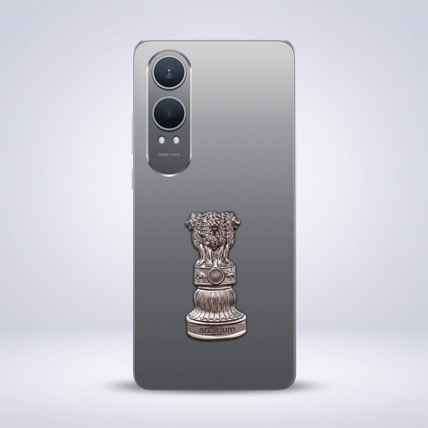 OnePlus Nord CE4 Lite 5G Compatible Satyamev Jayate 3D Metal Emblem Sticker