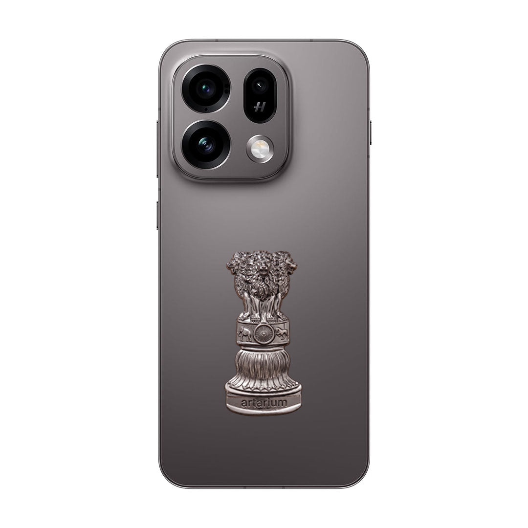 Oppo Find X9s 5G Compatible Satyamev Jayate 3D Metal Emblem Sticker