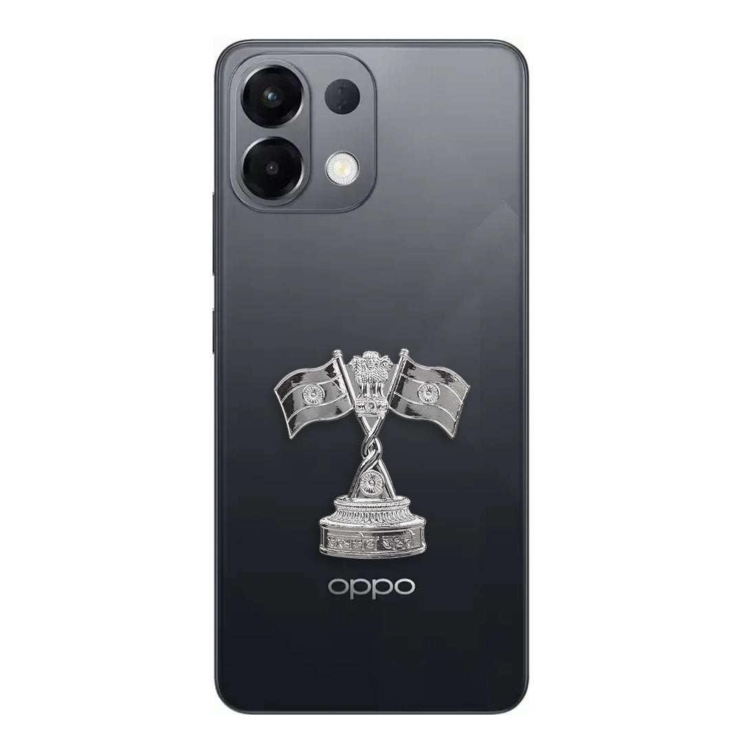 Oppo K13 5G Compatible Satyamev Jayate 3D Metal Emblem Sticker