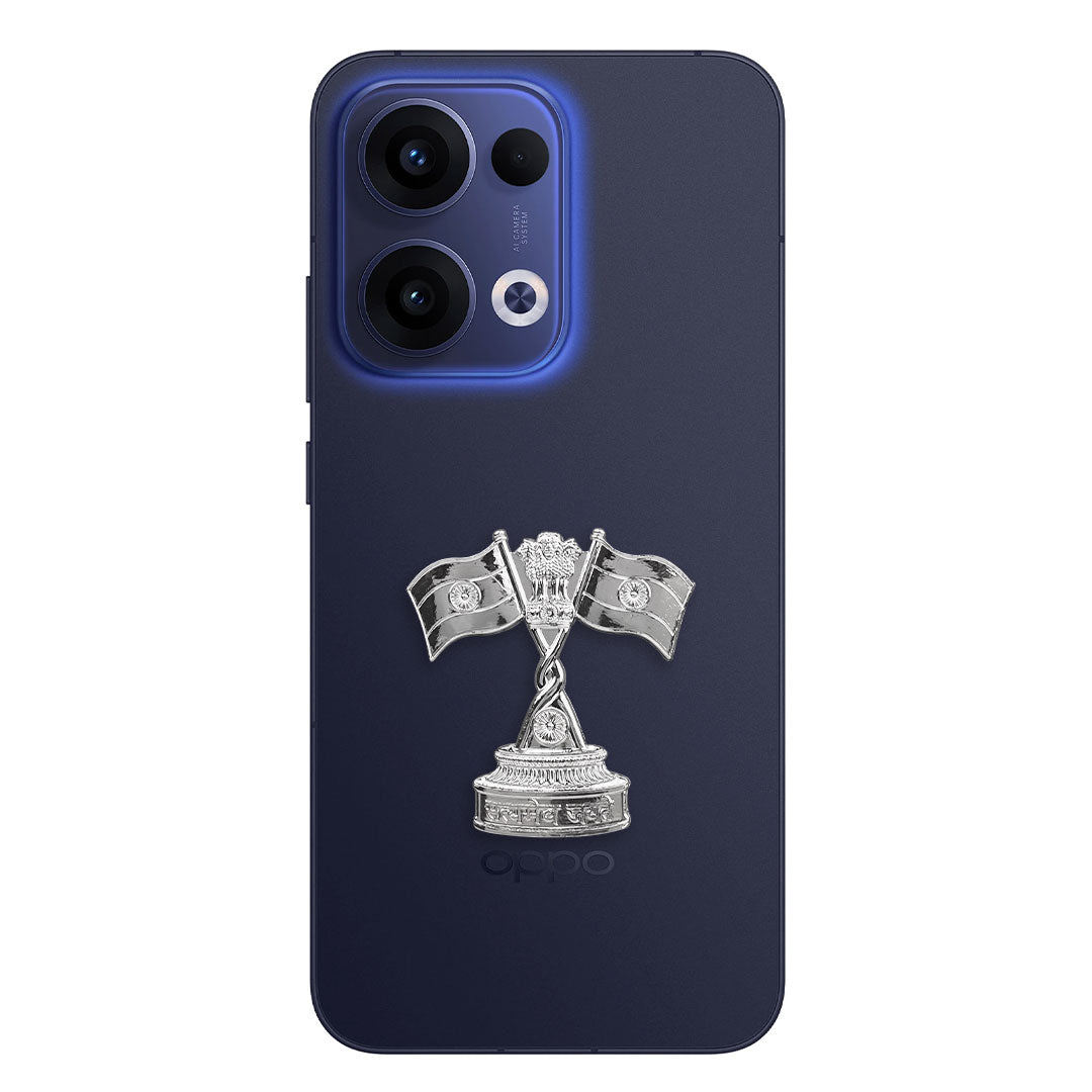 Oppo Reno 13 5G Compatible Satyamev Jayate 3D Metal Emblem Sticker