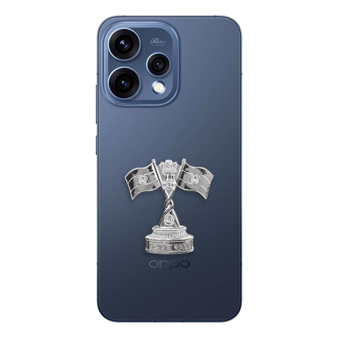 Oppo Reno 15 5G Compatible Satyamev Jayate 3D Metal Emblem Sticker