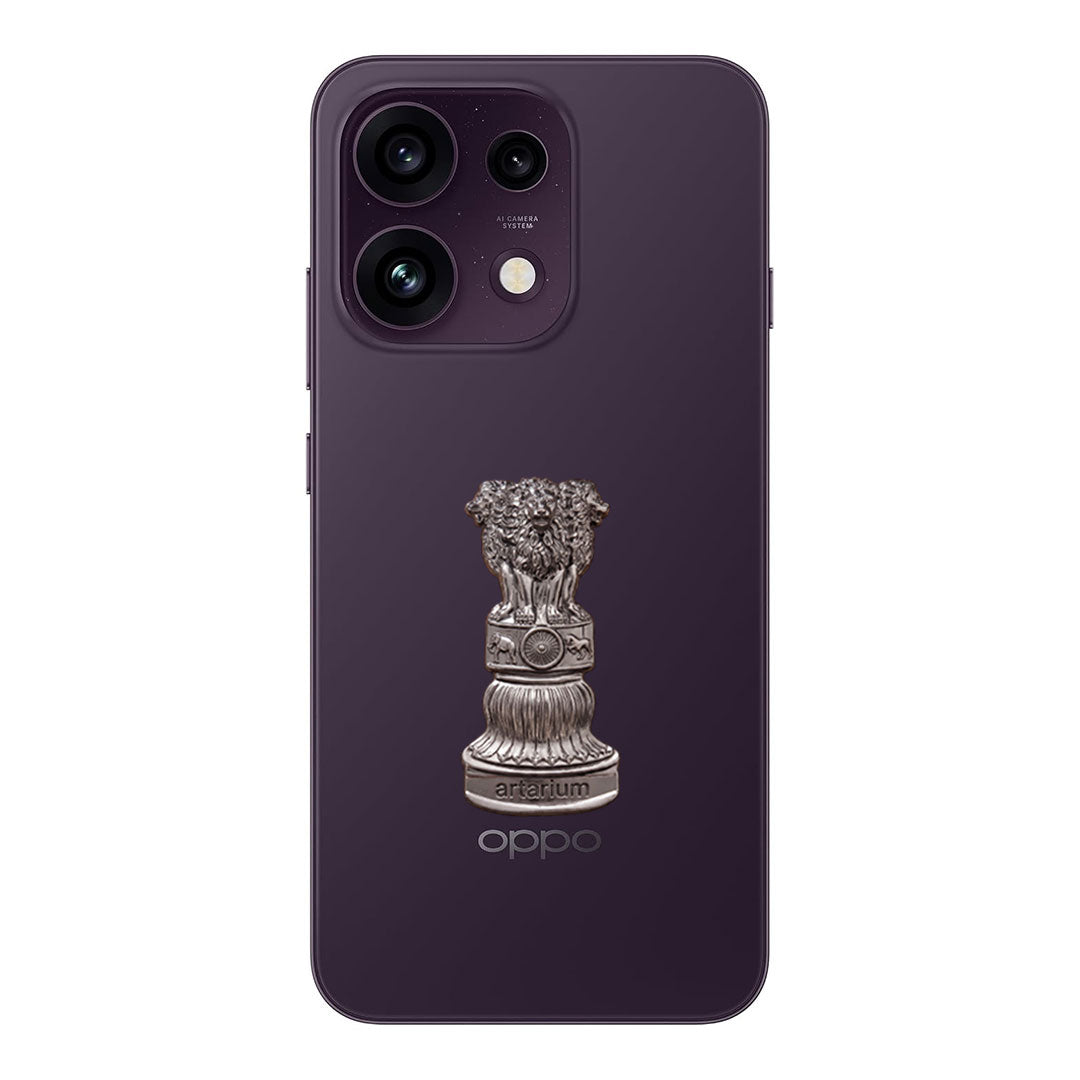 Oppo Reno 16c 5G Compatible Satyamev Jayate 3D Metal Emblem Sticker