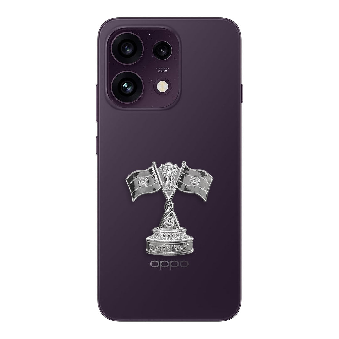 Oppo Reno 16c 5G Compatible Satyamev Jayate 3D Metal Emblem Sticker