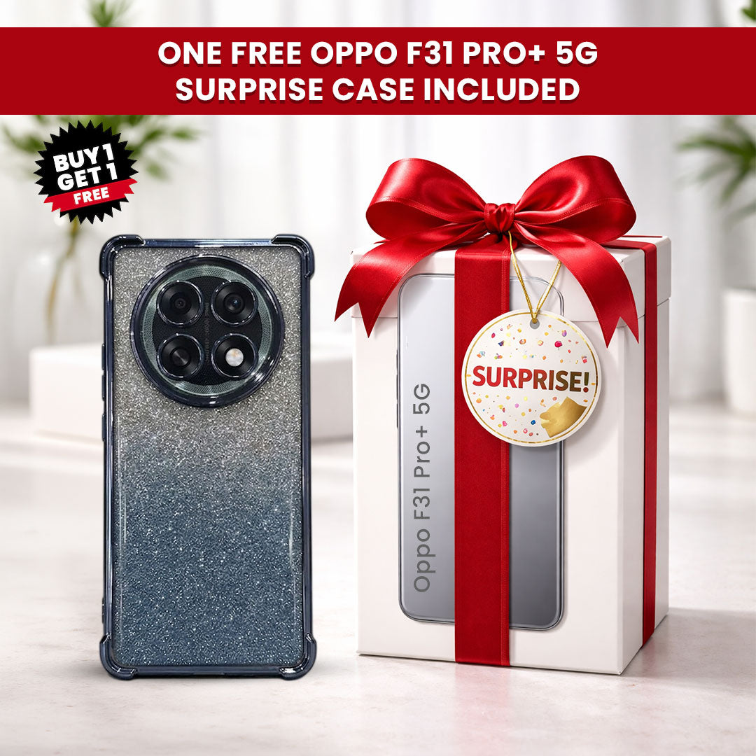 Oppo F31 Pro Plus 5G Luxury Shimmer Shockproof Airbag Case (Buy 1 Get 1 Free Surprise Cover)