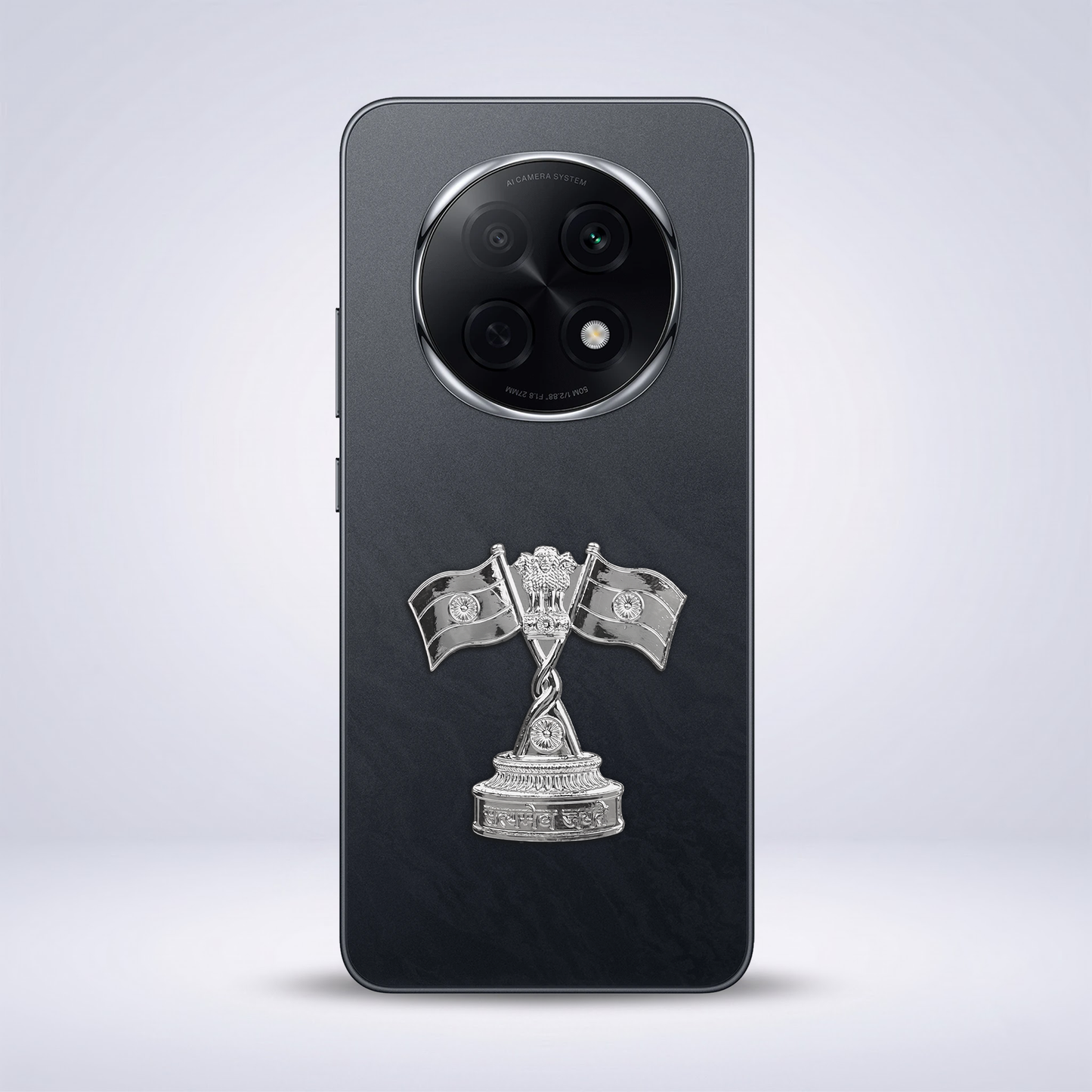 Oppo F29 Pro 5G Compatible Satyamev Jayate 3D Metal Emblem Sticker