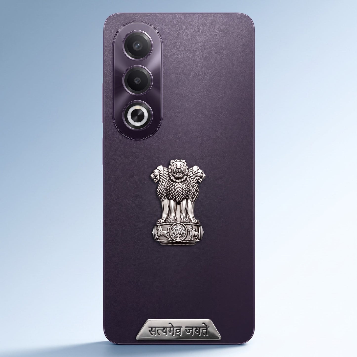 Oppo K12X 5G Compatible Satyamev Jayate 3D Metal Emblem Sticker