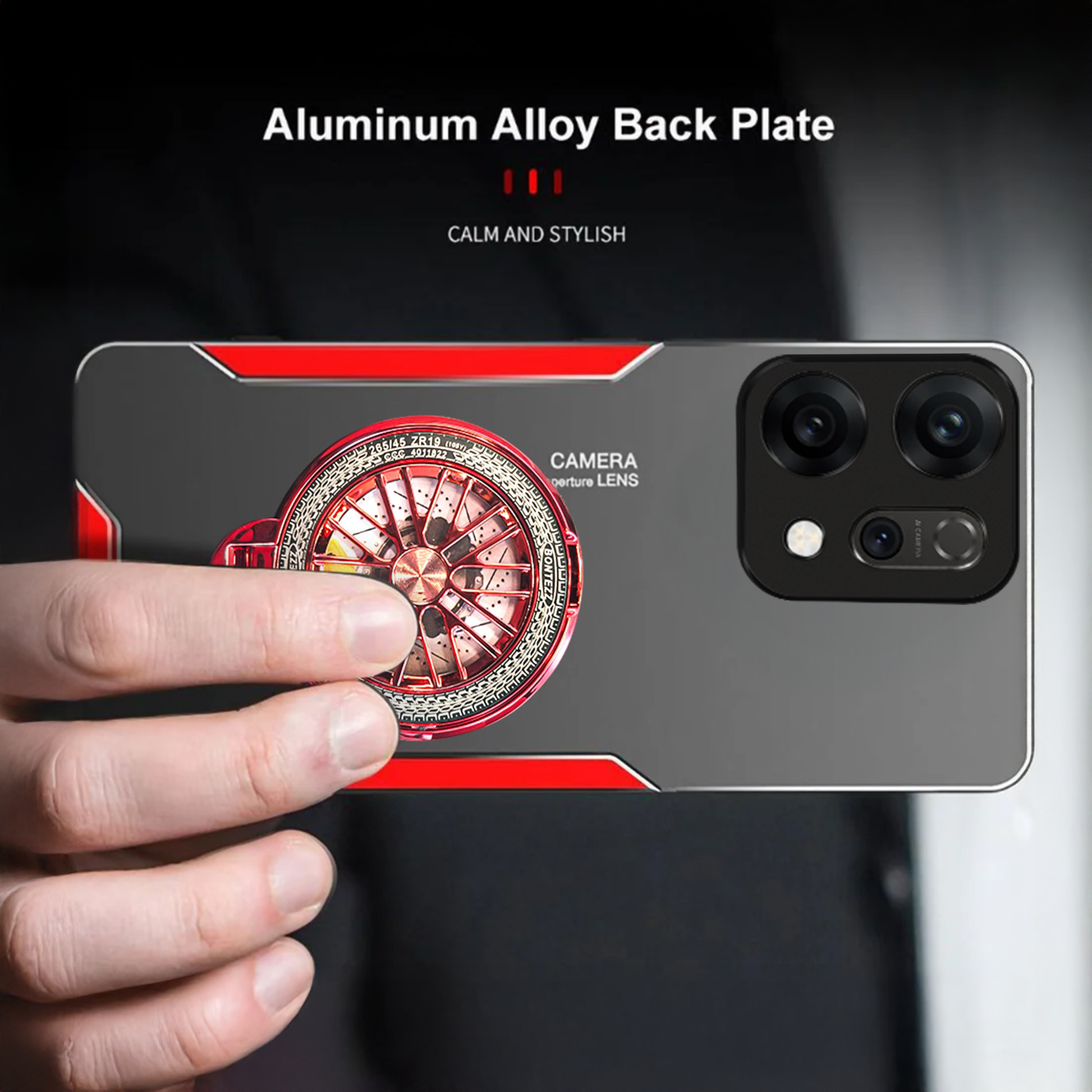 Oppo Reno 14 5G Metal Wheel Back Case