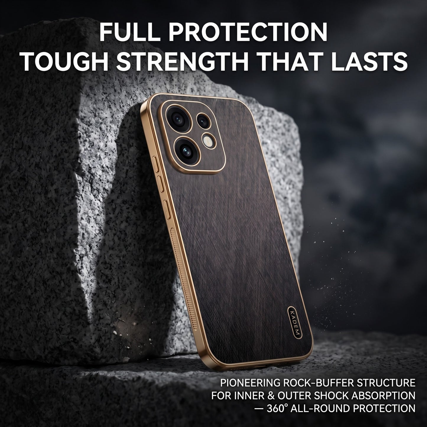 Oppo Reno 16 5G Premium Electroplated Frame Gold Thread Pattern Soft Case