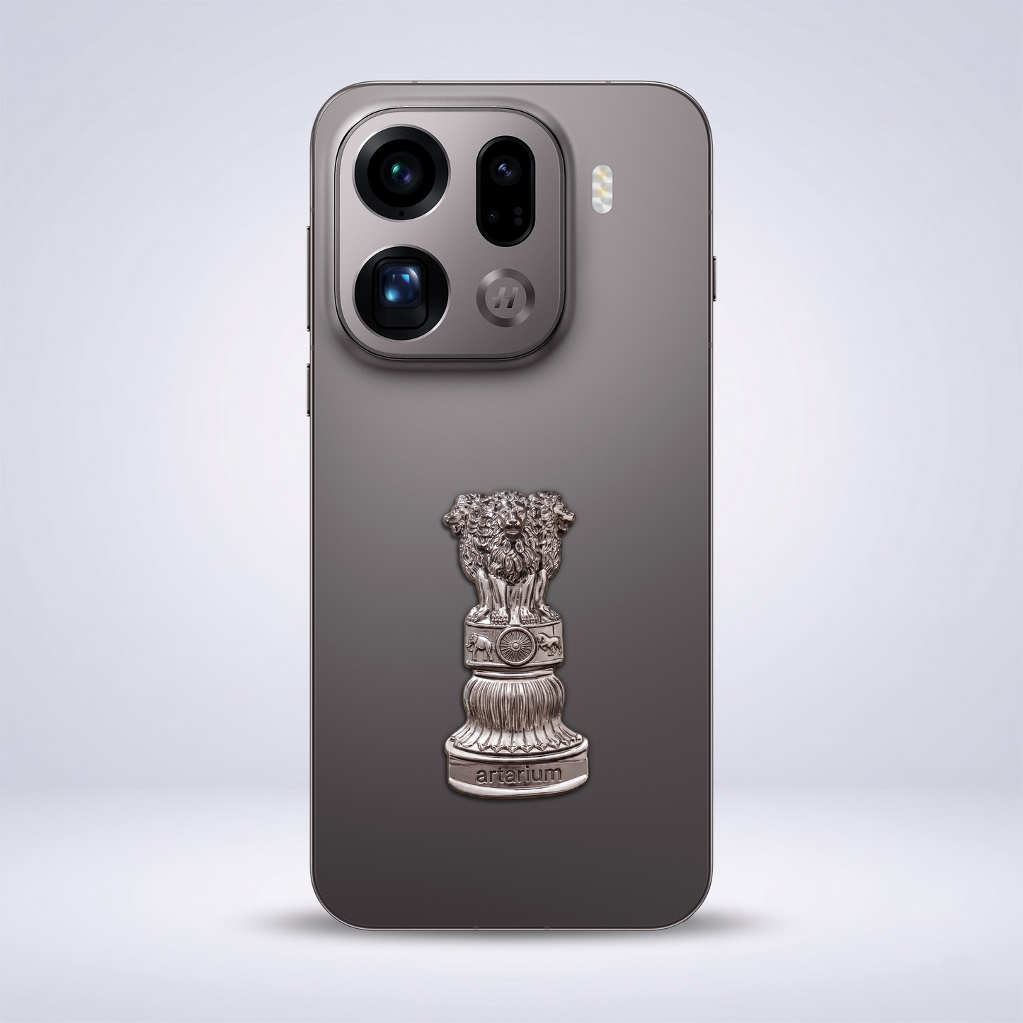 Oppo Find X9 Pro 5G Compatible Satyamev Jayate 3D Metal Emblem Sticker