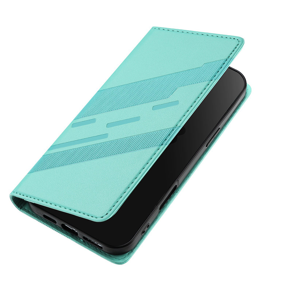 Vintage-style embossed wallet cover for Oppo Reno 12 Pro 5G