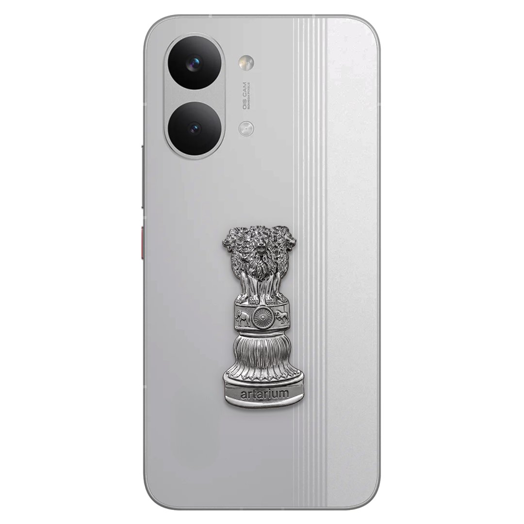 POCO X8 Pro Max 5G Compatible Satyamev Jayate 3D Metal Emblem Sticker
