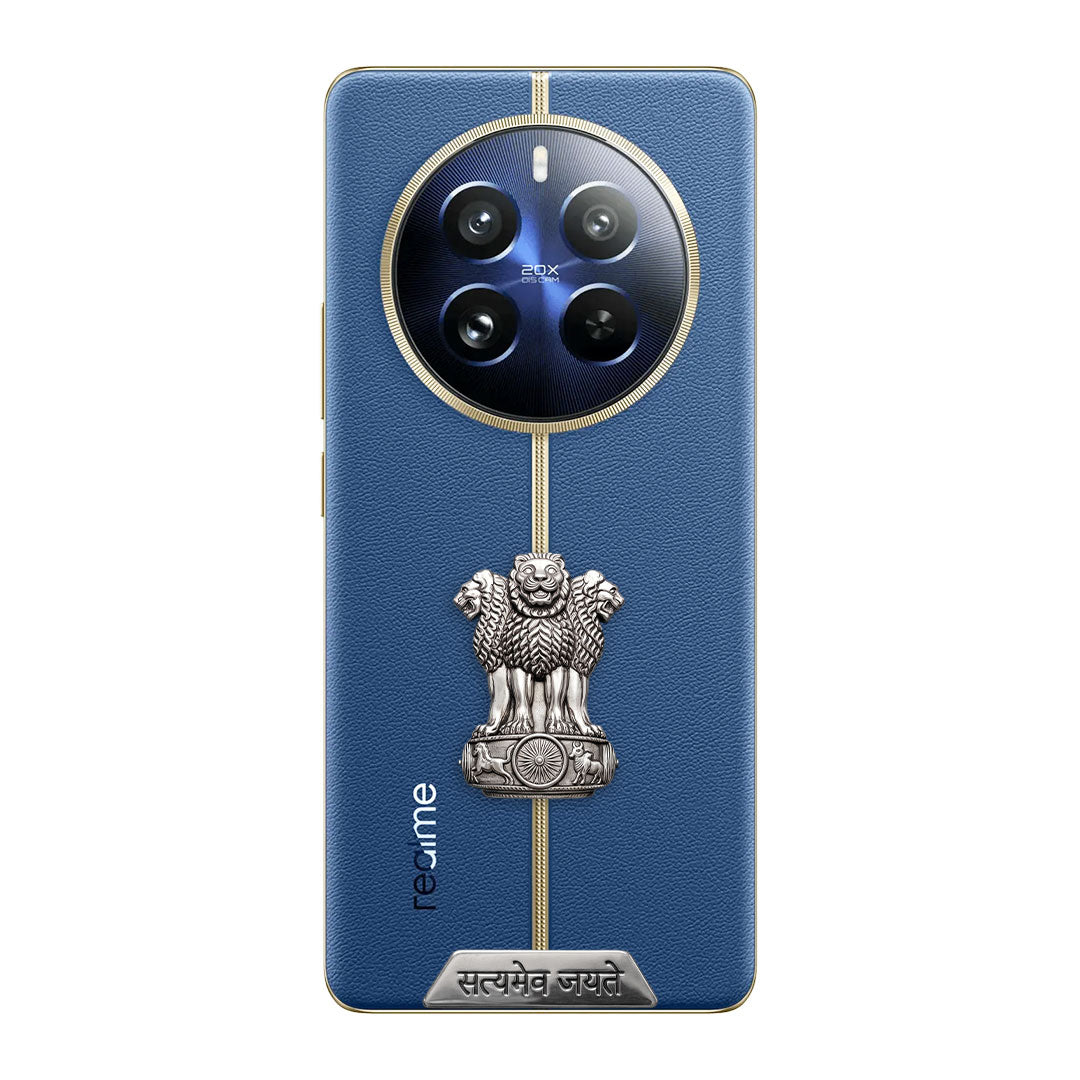 Realme 12 Pro+ 5G Compatible Satyamev Jayate 3D Metal Emblem Sticker