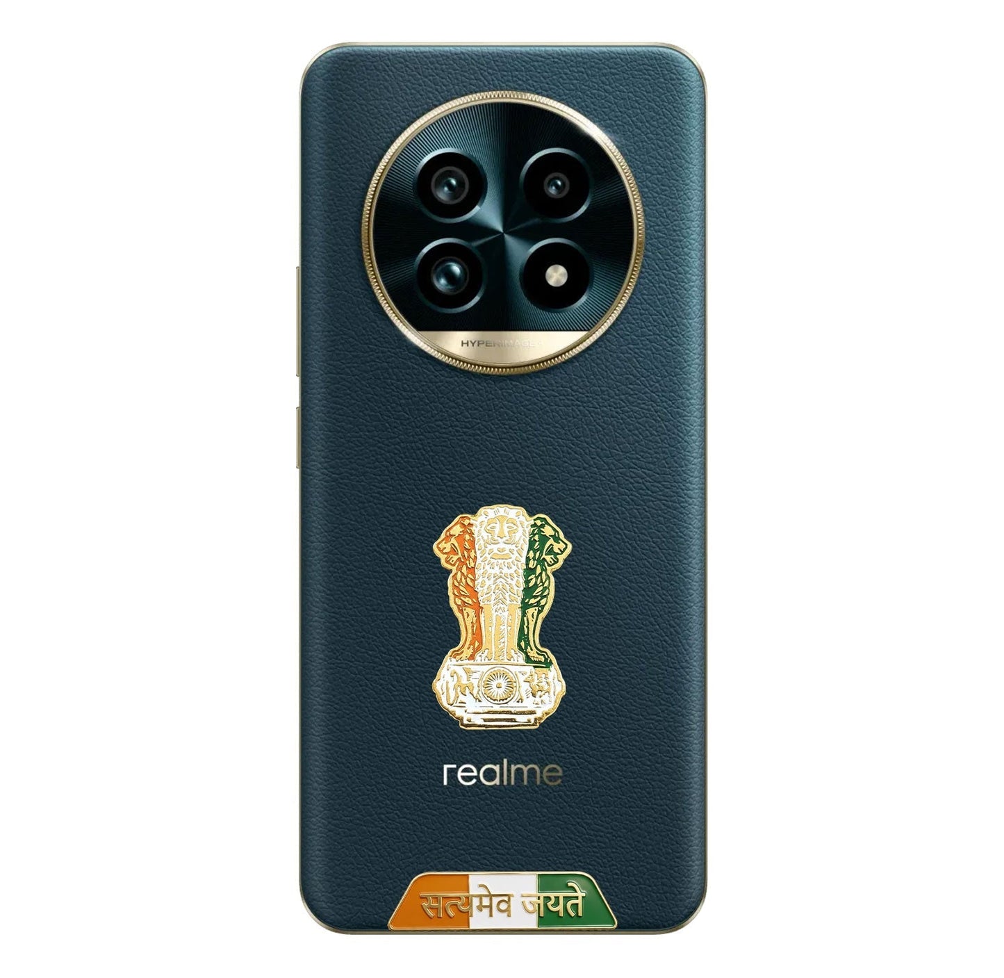 Redmi Note 14 Pro+ 5G Compatible Satyamev Jayate 3D Metal Emblem Sticker