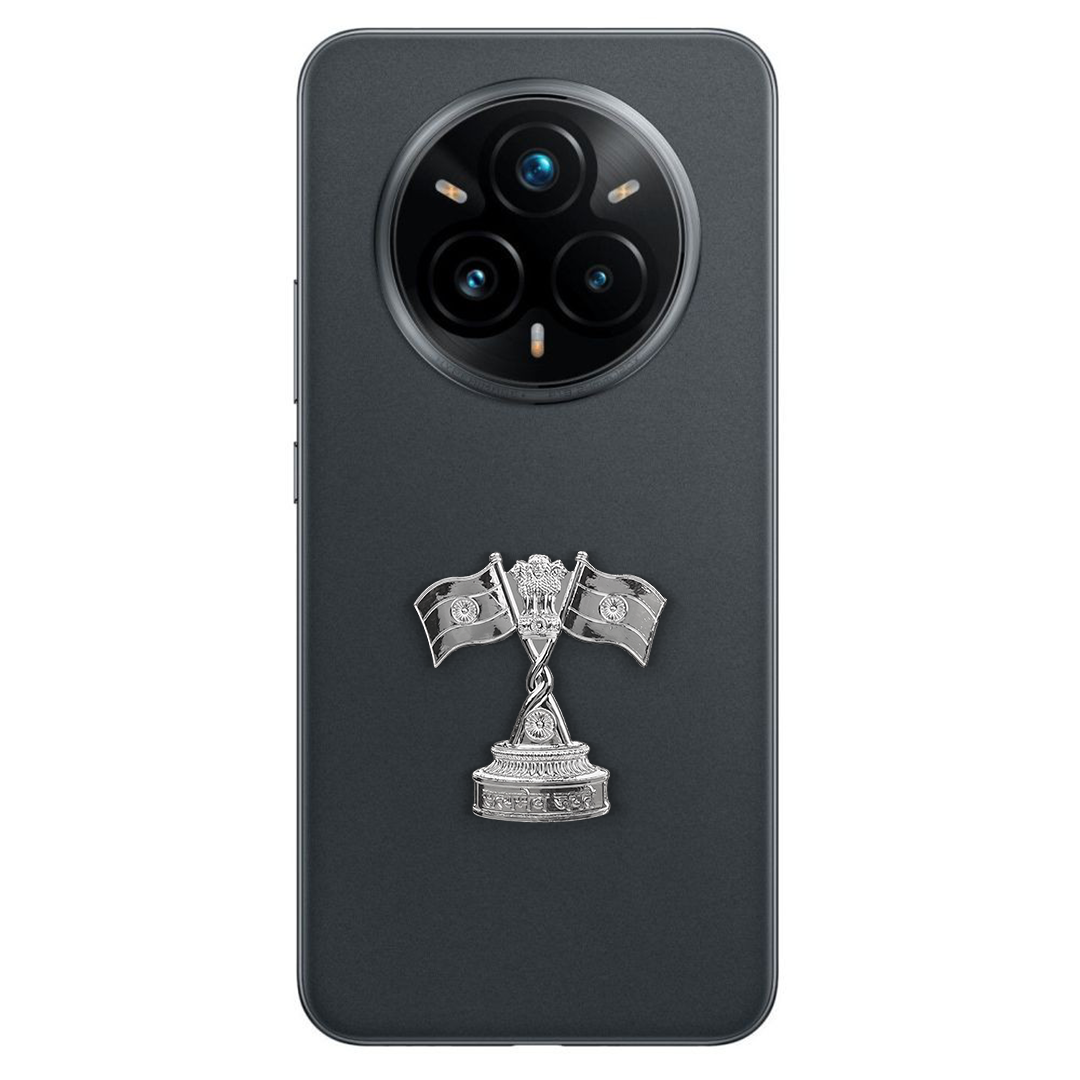 Realme 14 Pro+ 5G Compatible Satyamev Jayate 3D Metal Emblem Sticker