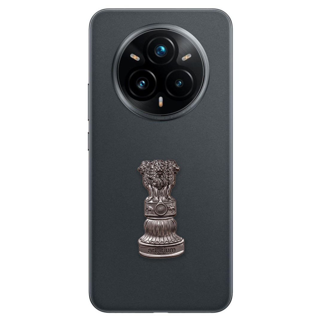 Realme 14 Pro+ 5G Compatible Satyamev Jayate 3D Metal Emblem Sticker