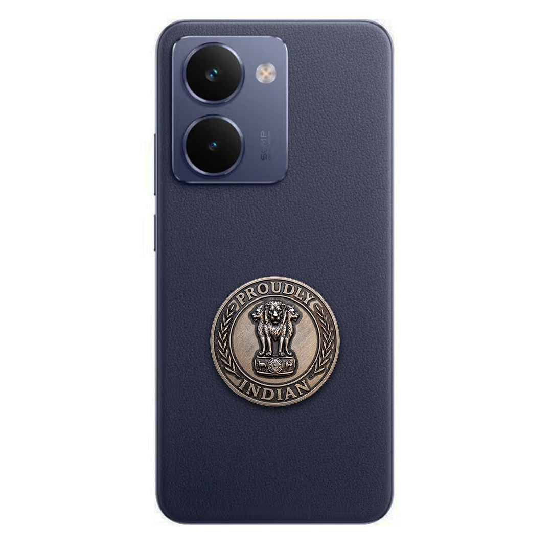 Realme P3 Ultra 5G Compatible Satyamev Jayate 3D Metal Emblem Sticker