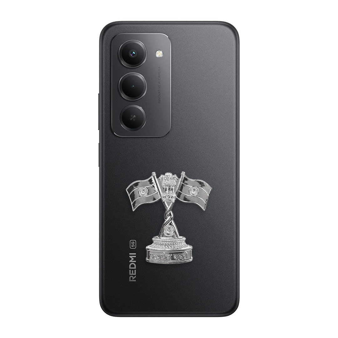 Redmi 15 5G Compatible Satyamev Jayate 3D Metal Emblem Sticker