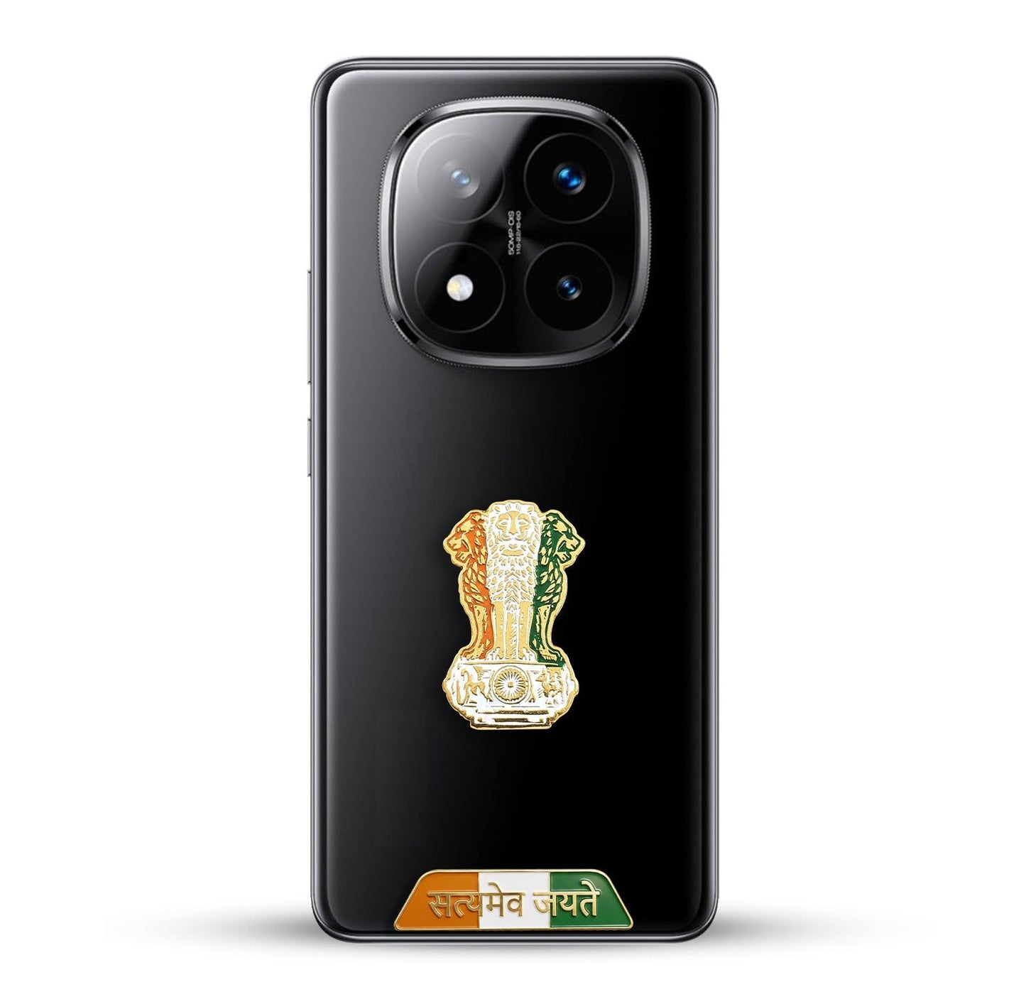 Redmi Note 14 Pro+ 5G Compatible Satyamev Jayate 3D Metal Emblem Sticker