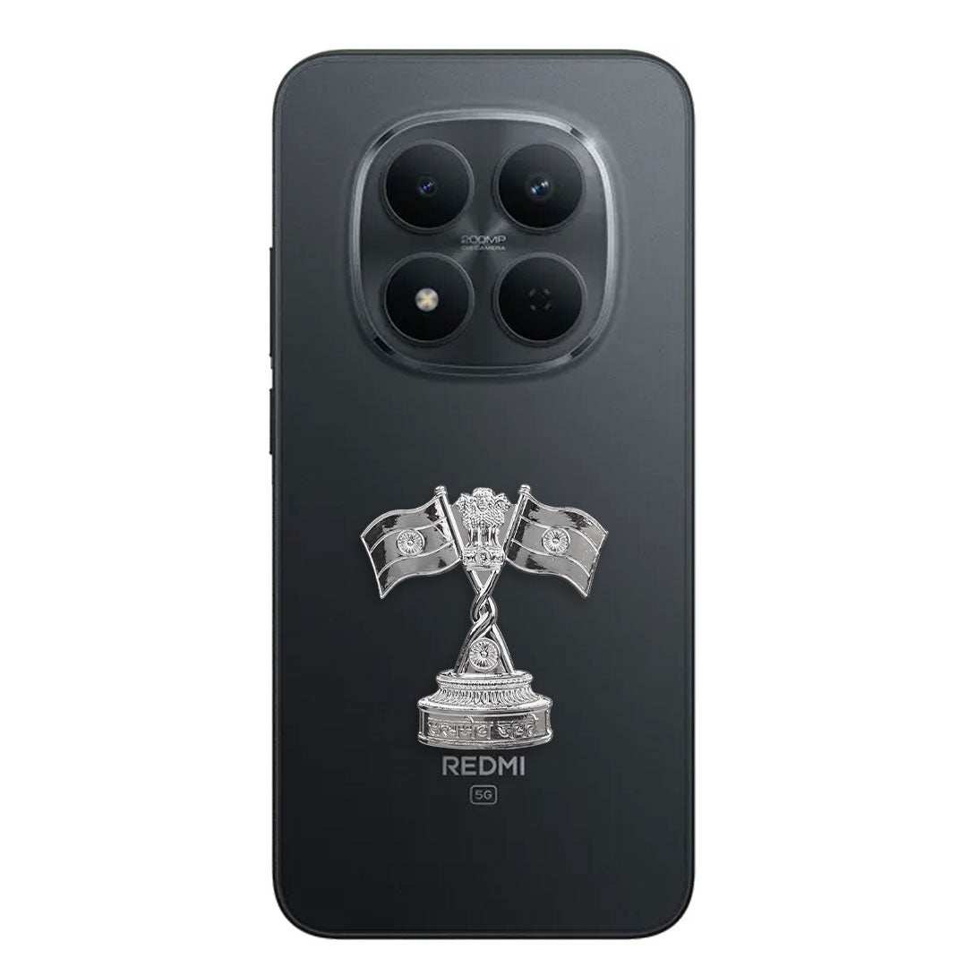 Redmi Note 15 Pro 5G Compatible Satyamev Jayate 3D Metal Emblem Sticker