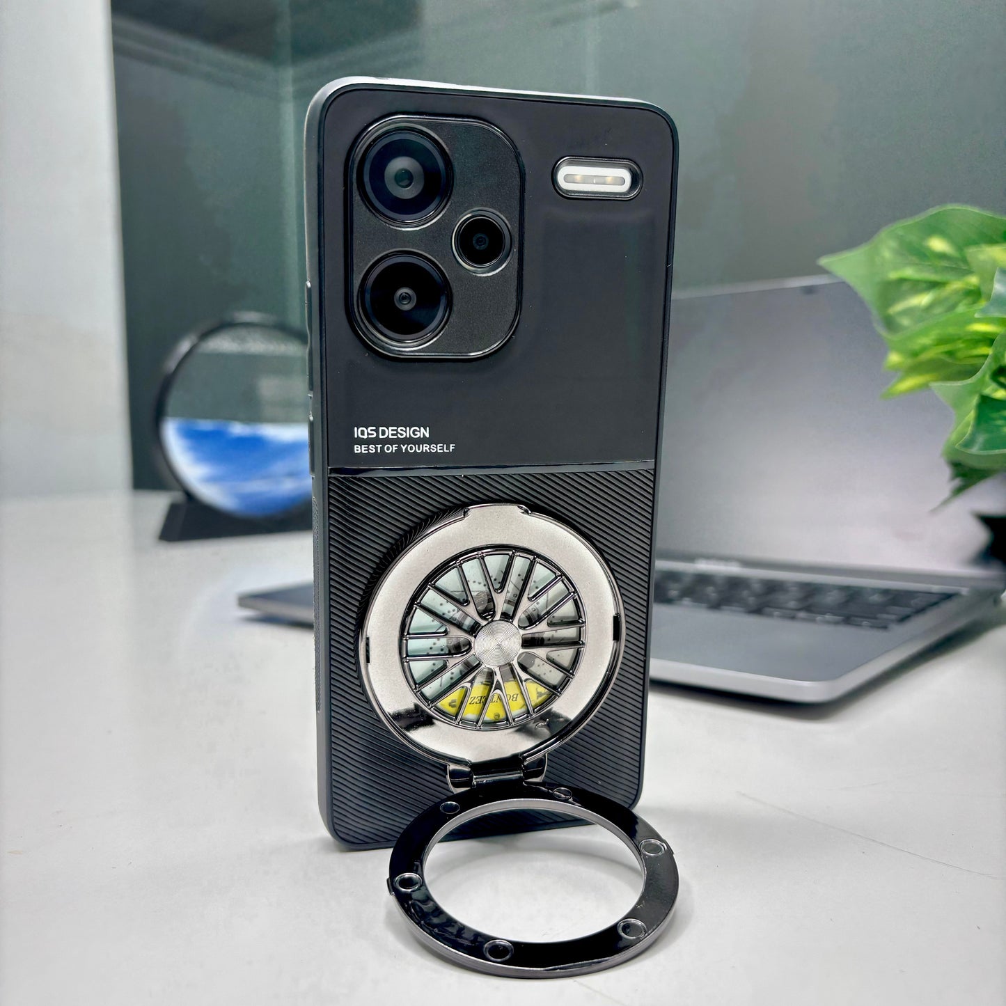 Redmi Note 13 Pro+ 5G Best Selling Stress Buster Wheel Hybrid Scratch Resistant Back Case