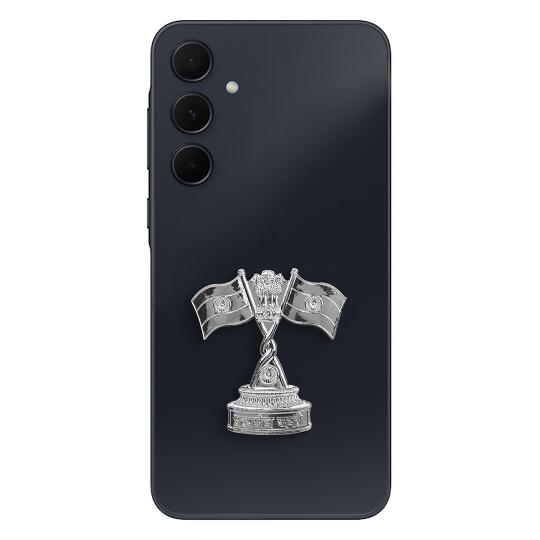 Samsung Galaxy A36 5G Compatible Satyamev Jayate 3D Metal Emblem Sticker