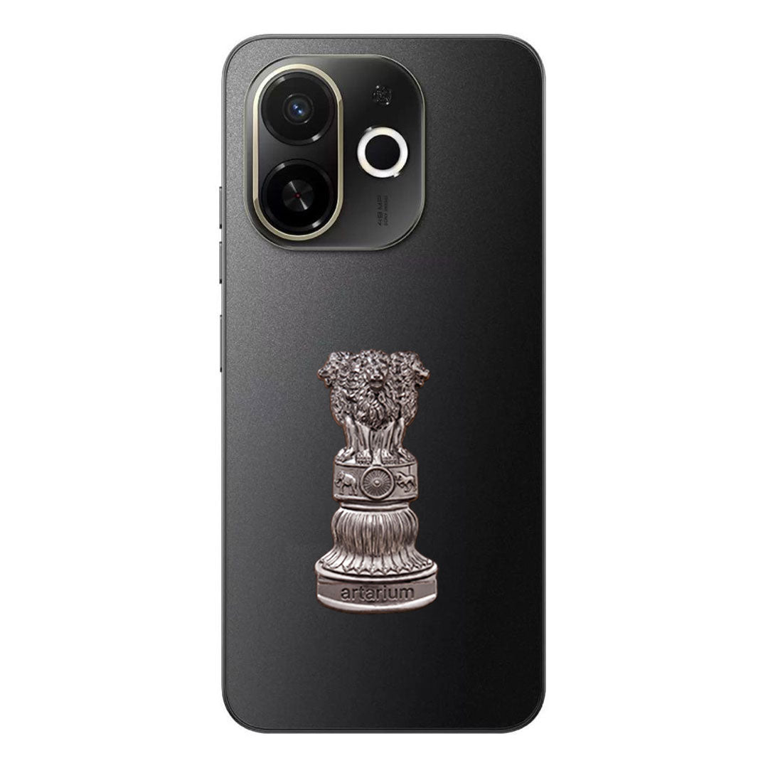 Tecno Spark 30C 5G Compatible Satyamev Jayate 3D Metal Emblem Sticker