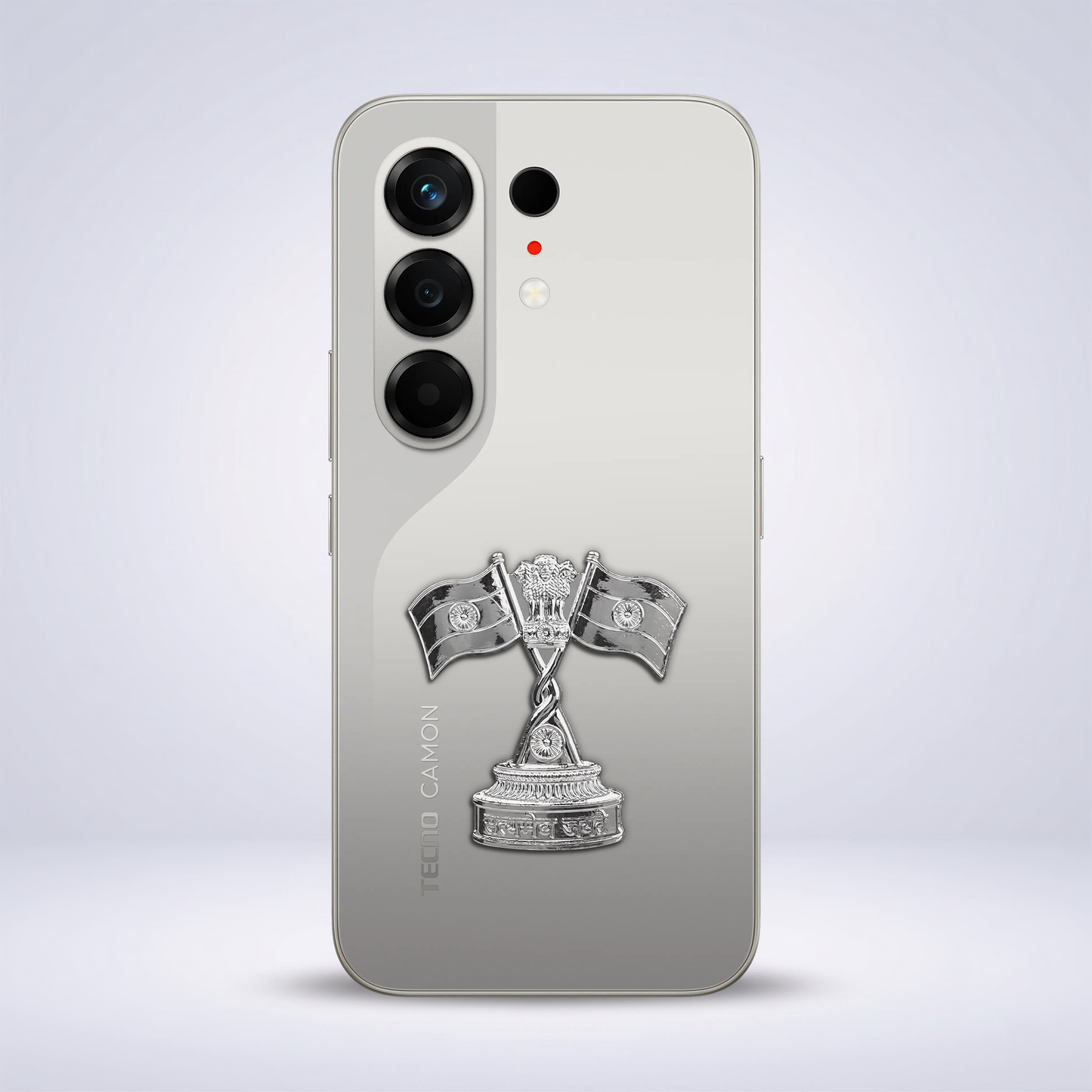 Tecno Camon 50 5G Compatible Satyamev Jayate 3D Metal Emblem Sticker