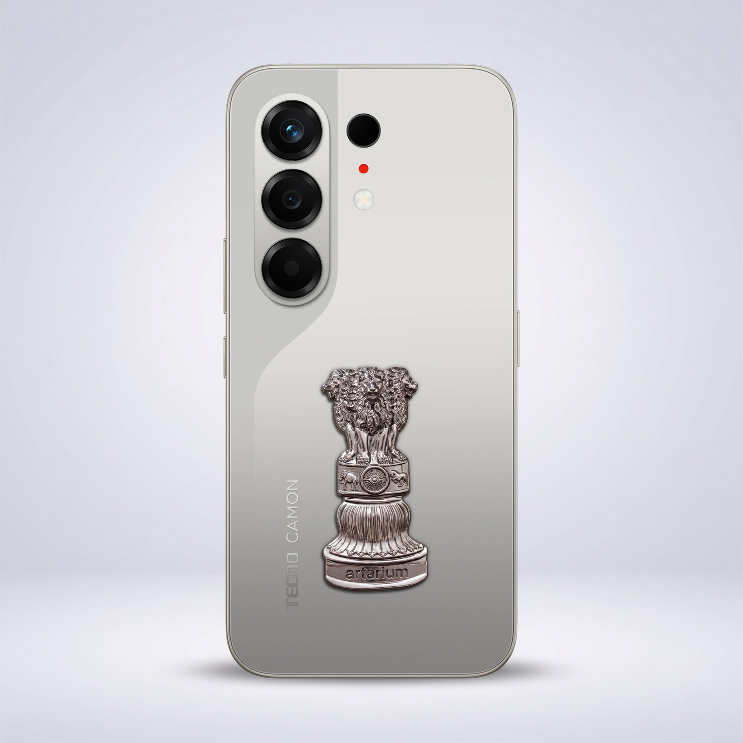 Tecno Camon 50 5G Compatible Satyamev Jayate 3D Metal Emblem Sticker