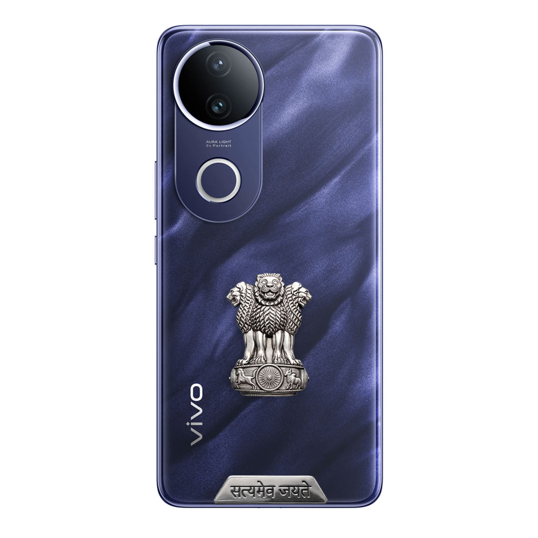 Vivo V50e 5G Compatible Satyamev Jayate 3D Metal Emblem Sticker