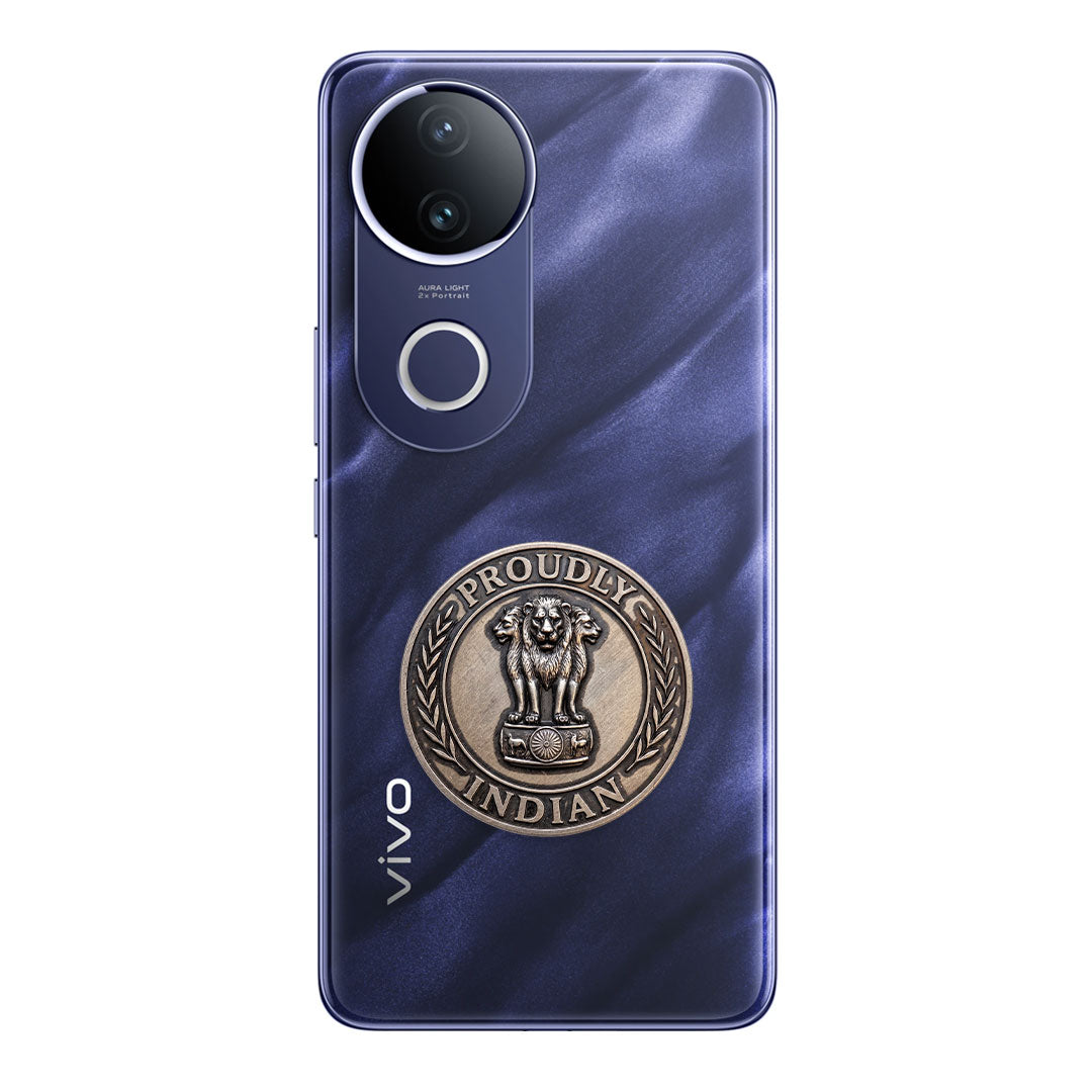 Vivo V50e 5G Compatible Satyamev Jayate 3D Metal Emblem Sticker