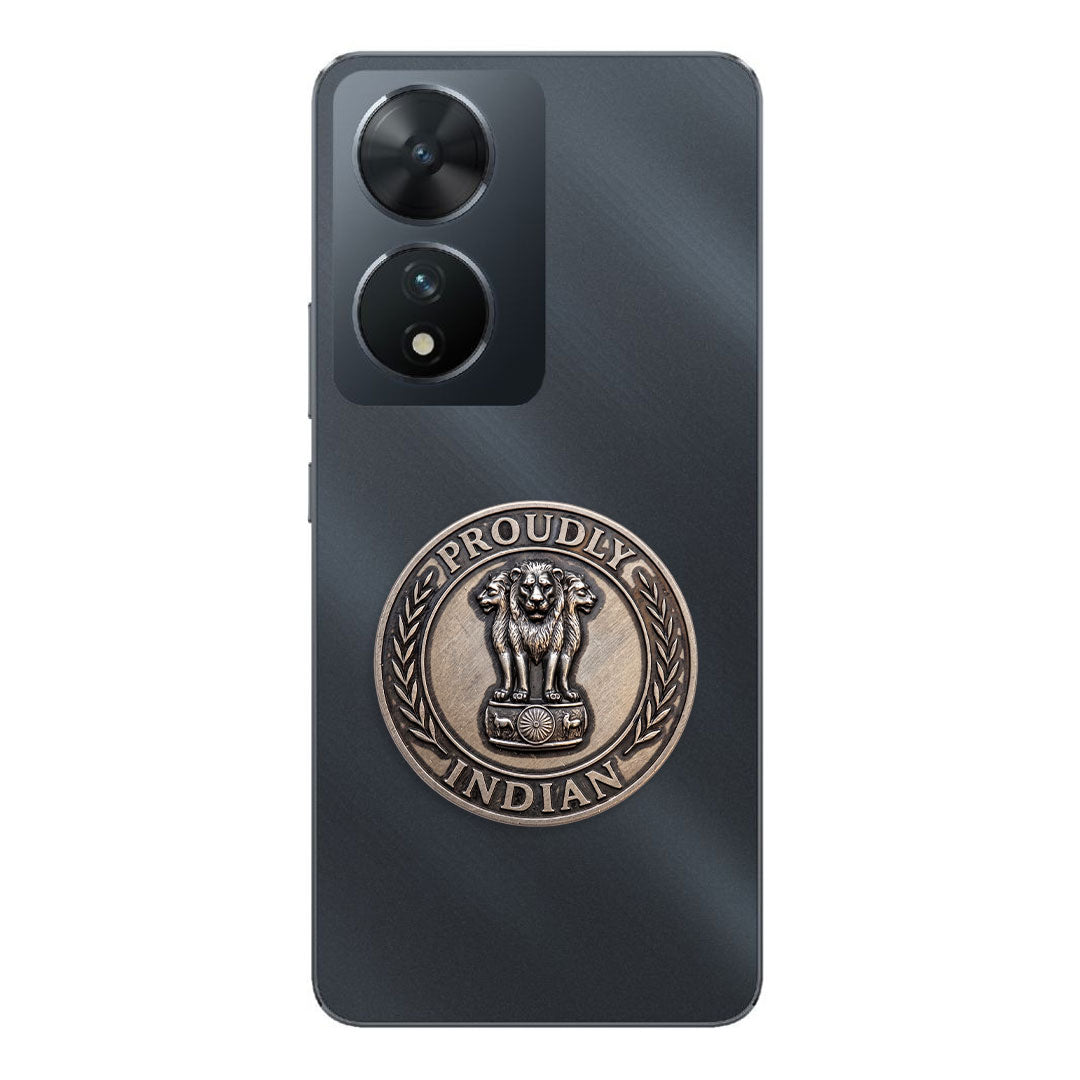 Vivo T2 5G Compatible Satyamev Jayate 3D Metal Emblem Sticker
