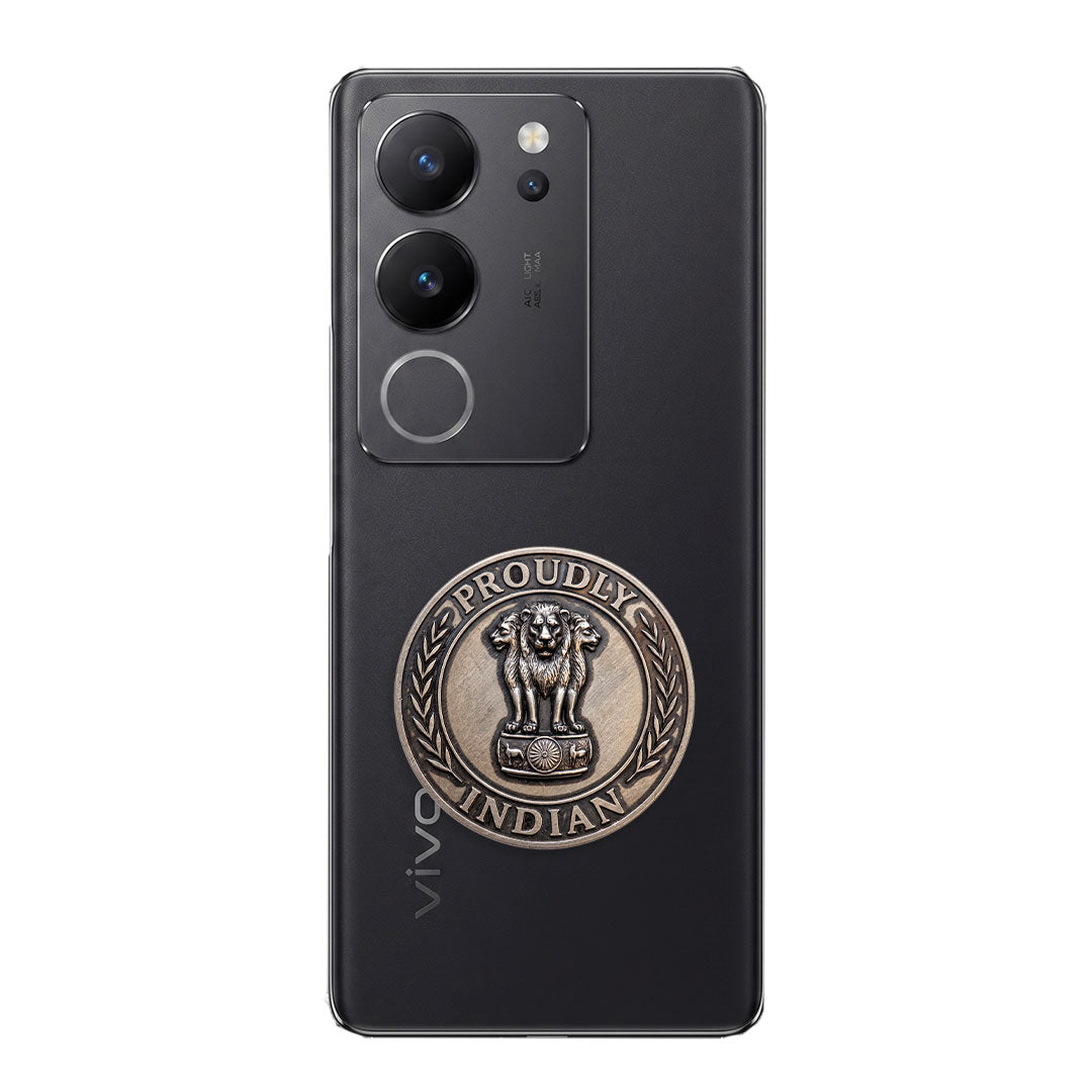 Vivo V29 Pro 5G Compatible Satyamev Jayate 3D Metal Emblem Sticker