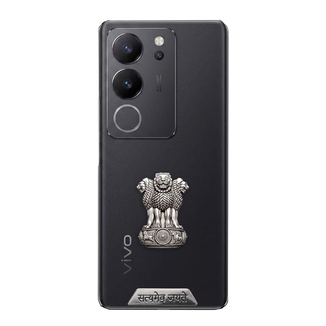 Vivo V29 Pro 5G Compatible Satyamev Jayate 3D Metal Emblem Sticker