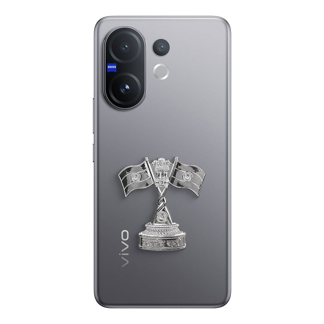 Vivo T4 Pro 5G Compatible Satyamev Jayate 3D Metal Emblem Sticker